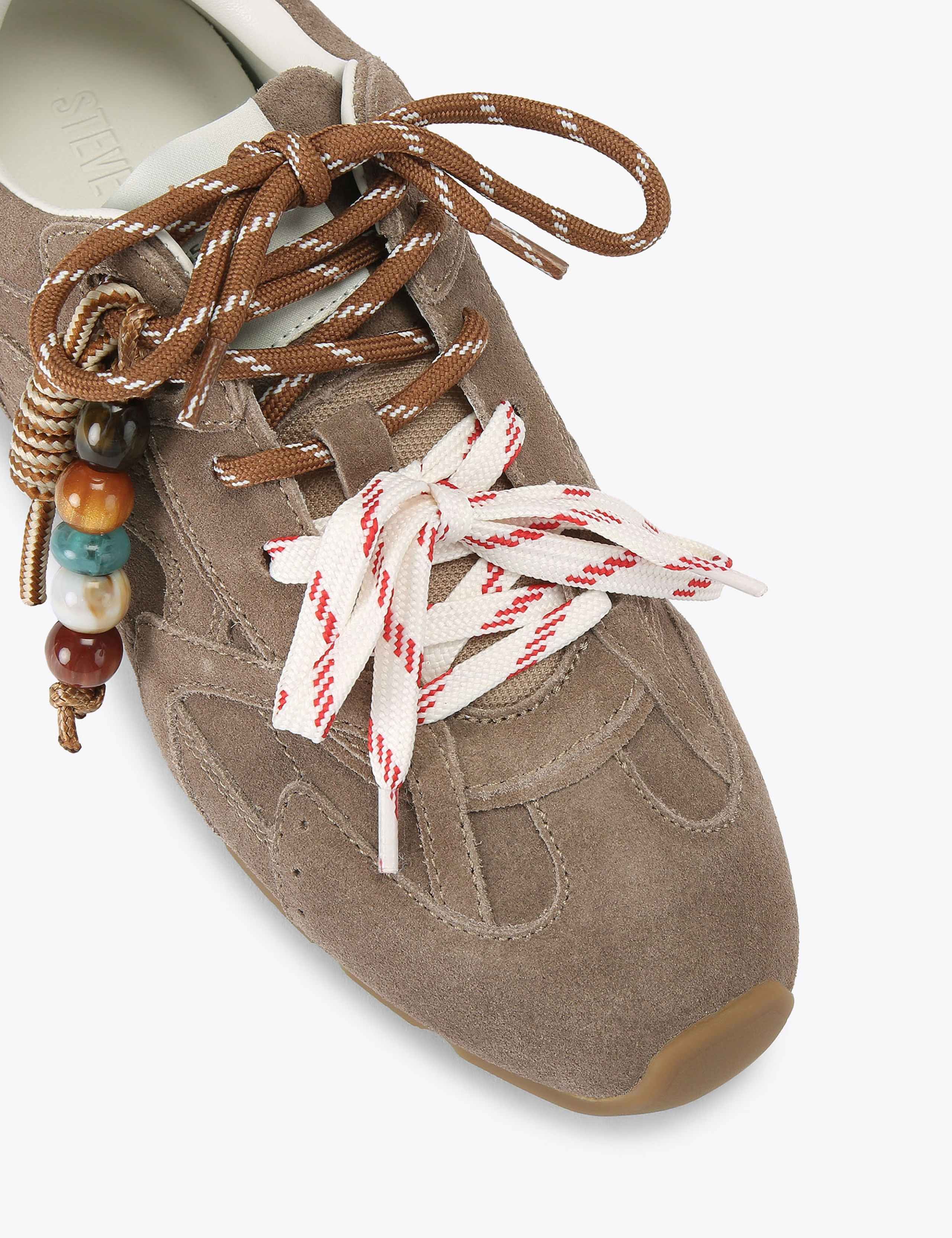 Aziel Suede Double Lace Charm Trainers 4 of 5