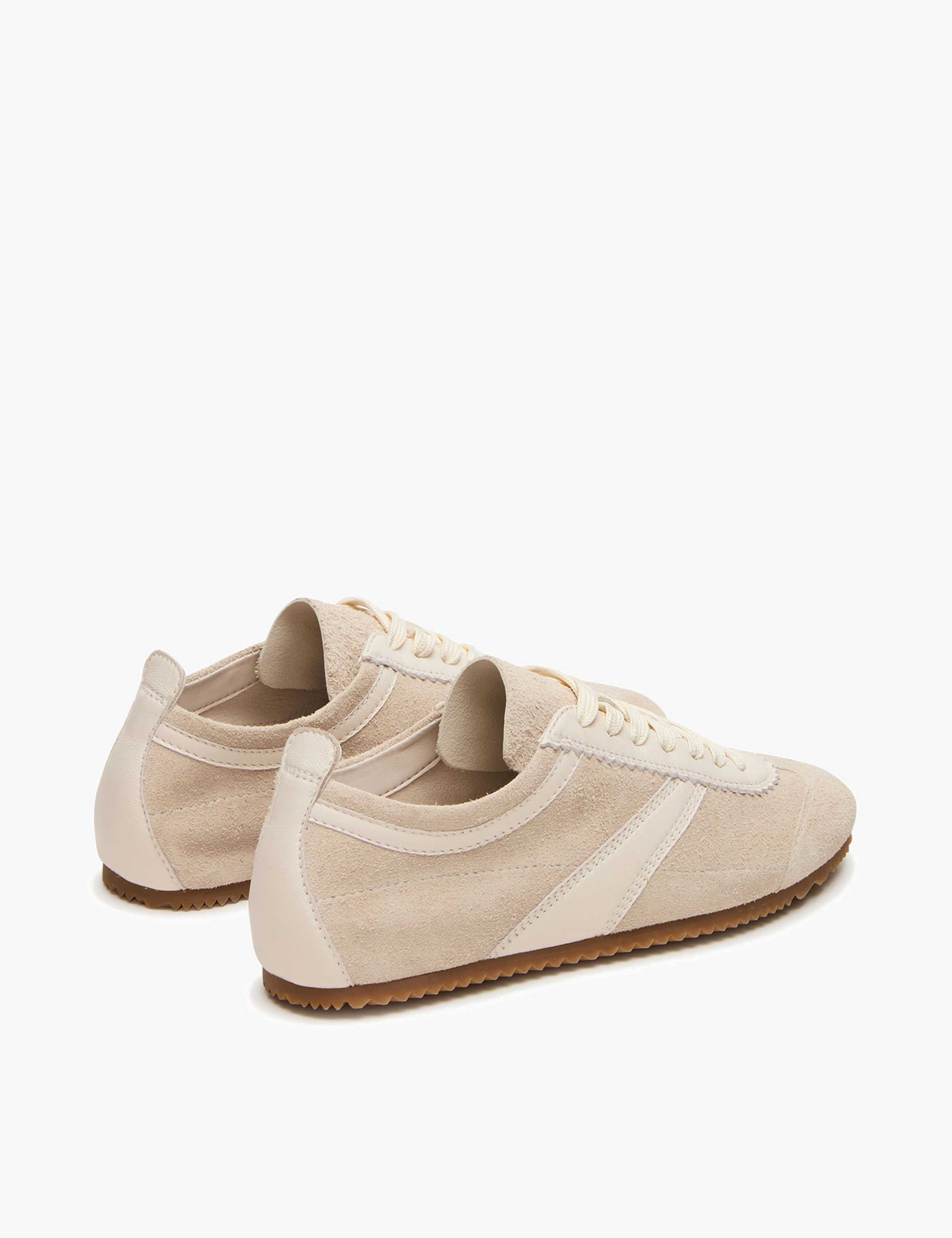 Jaye Suede Mixed Texture Trainers 4 of 5