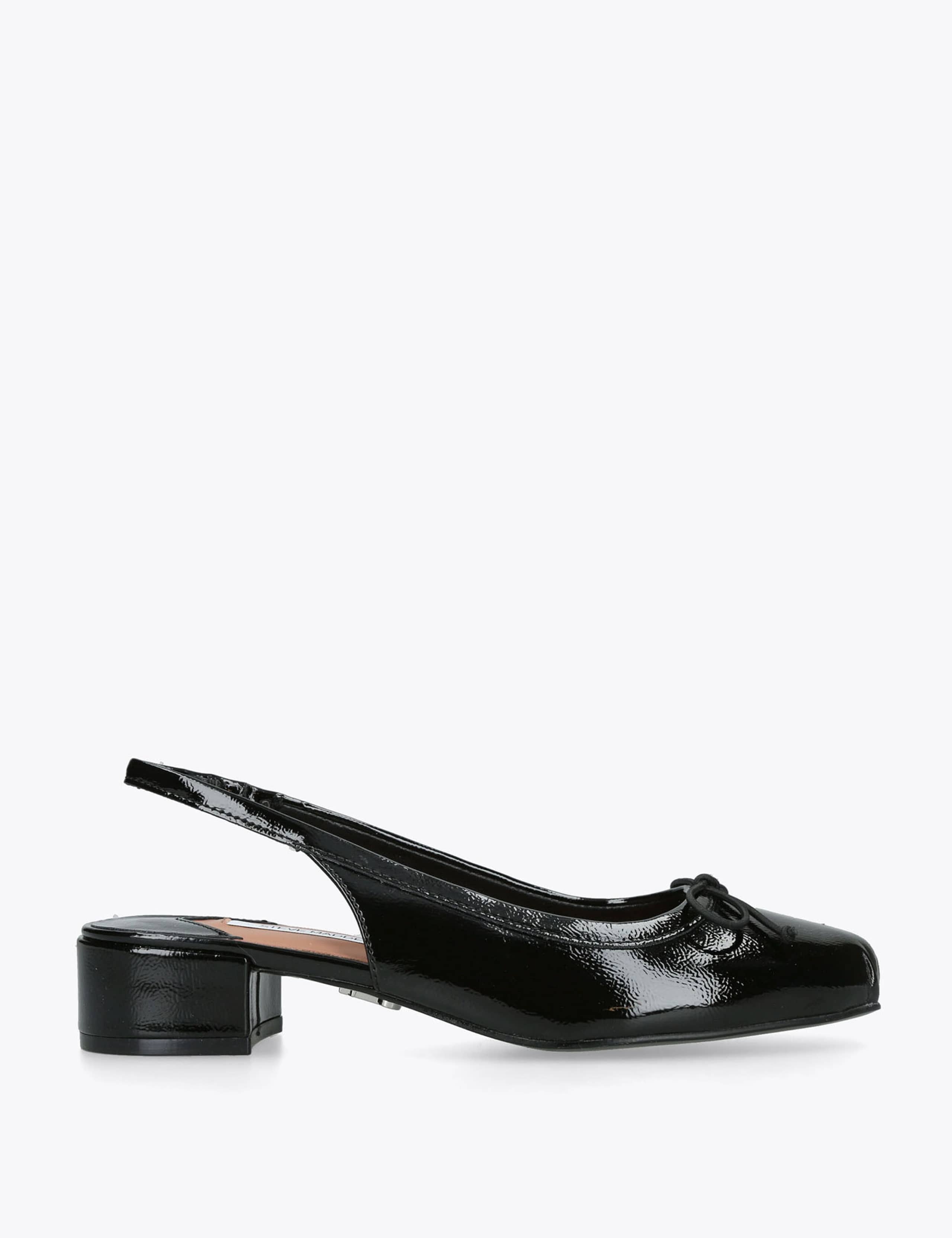 Patent Bow Block Heel Slingback Shoes 1 of 5