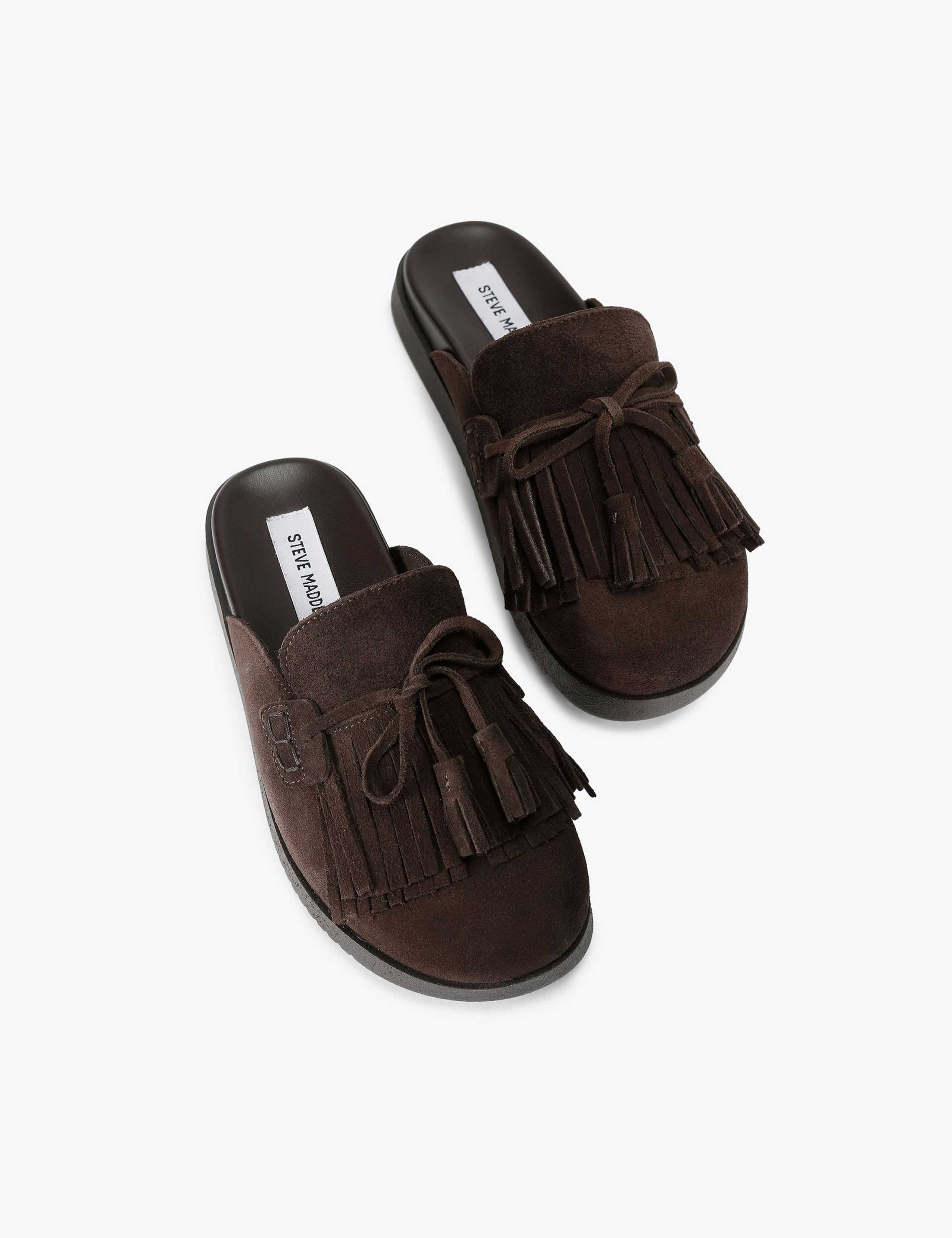 Maurea Suede Tassel Mule Slippers 2 of 5