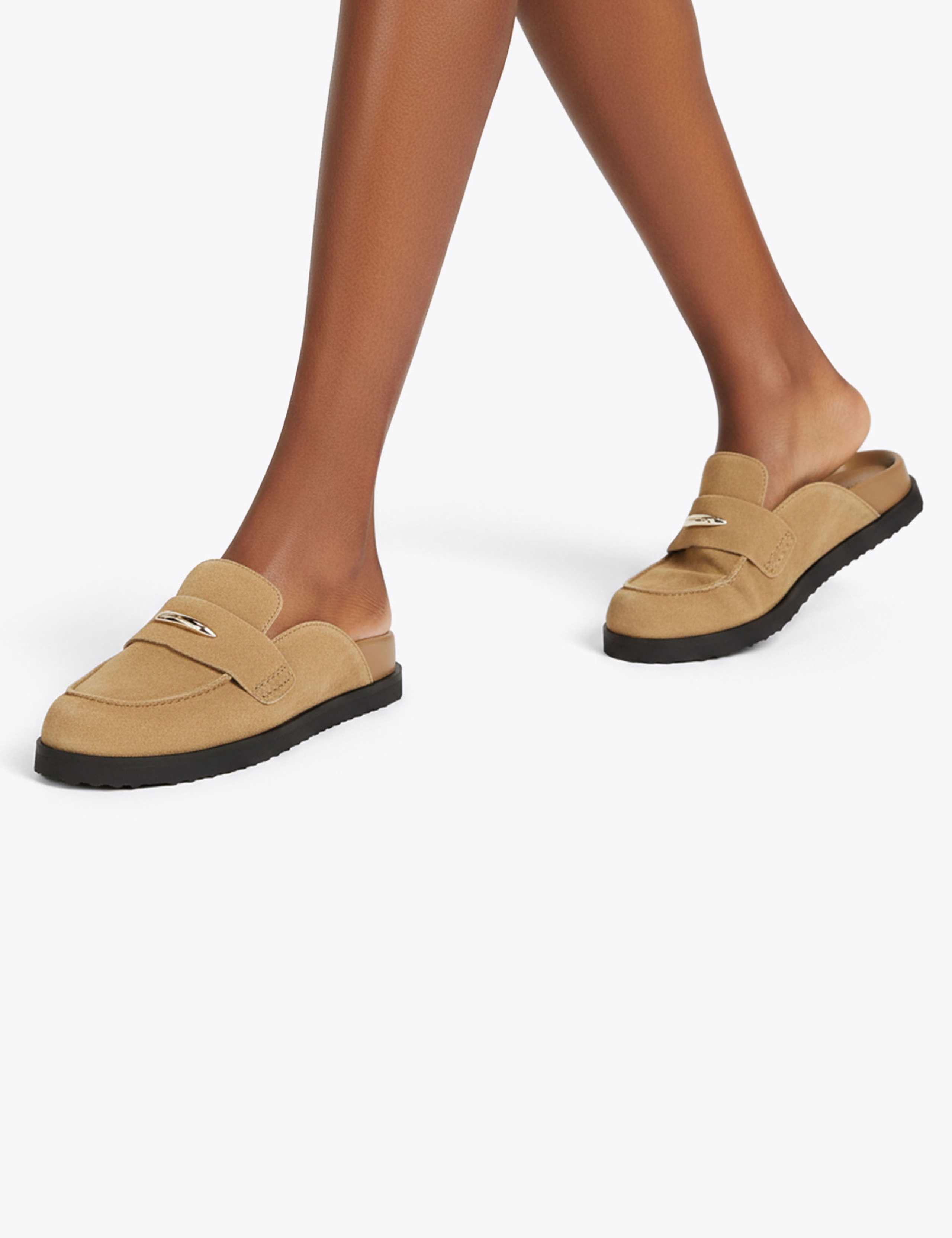 Tobin Suede Metallic Detail Mules 3 of 5