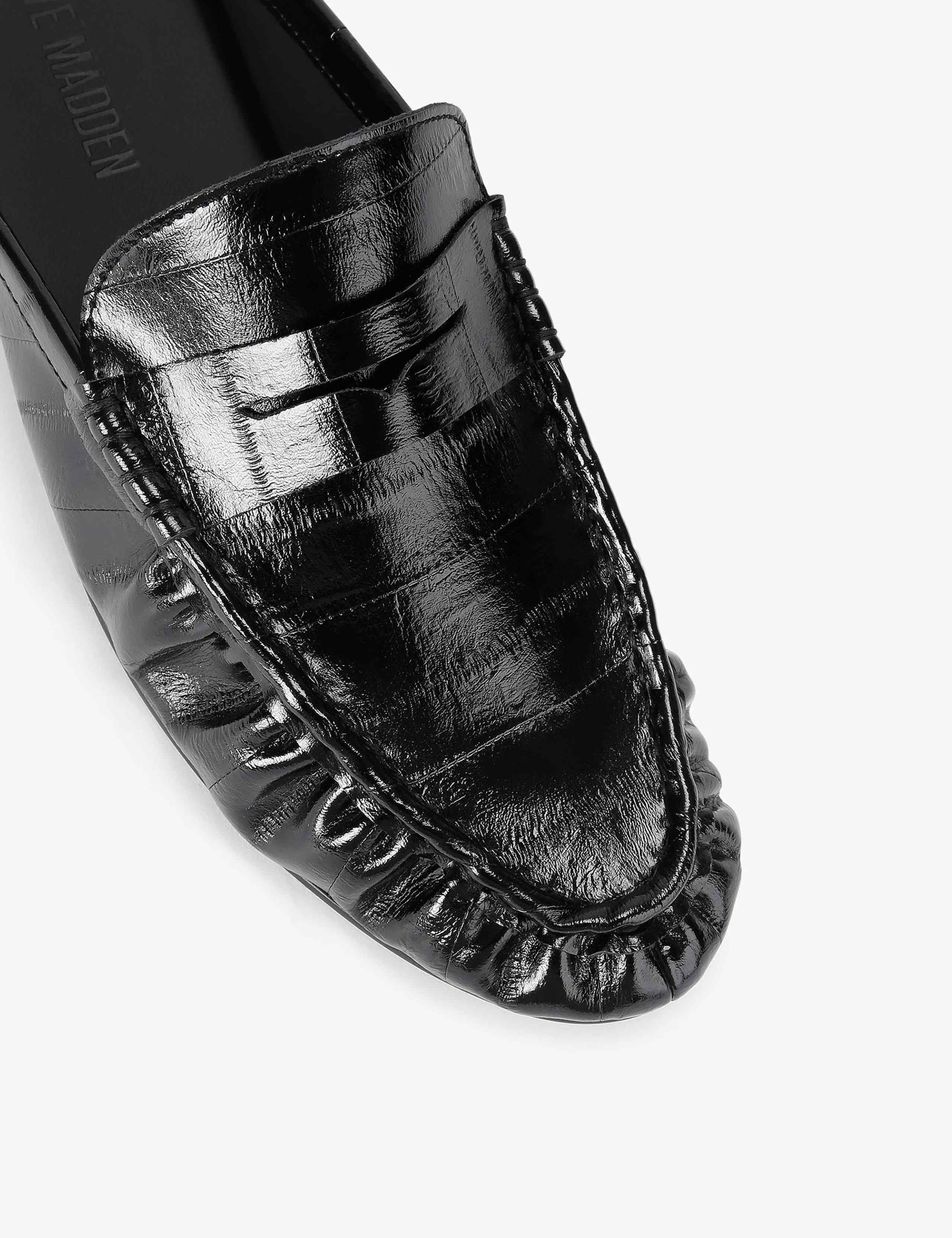 Rafe Ruched Penny Mule Loafers 4 of 5