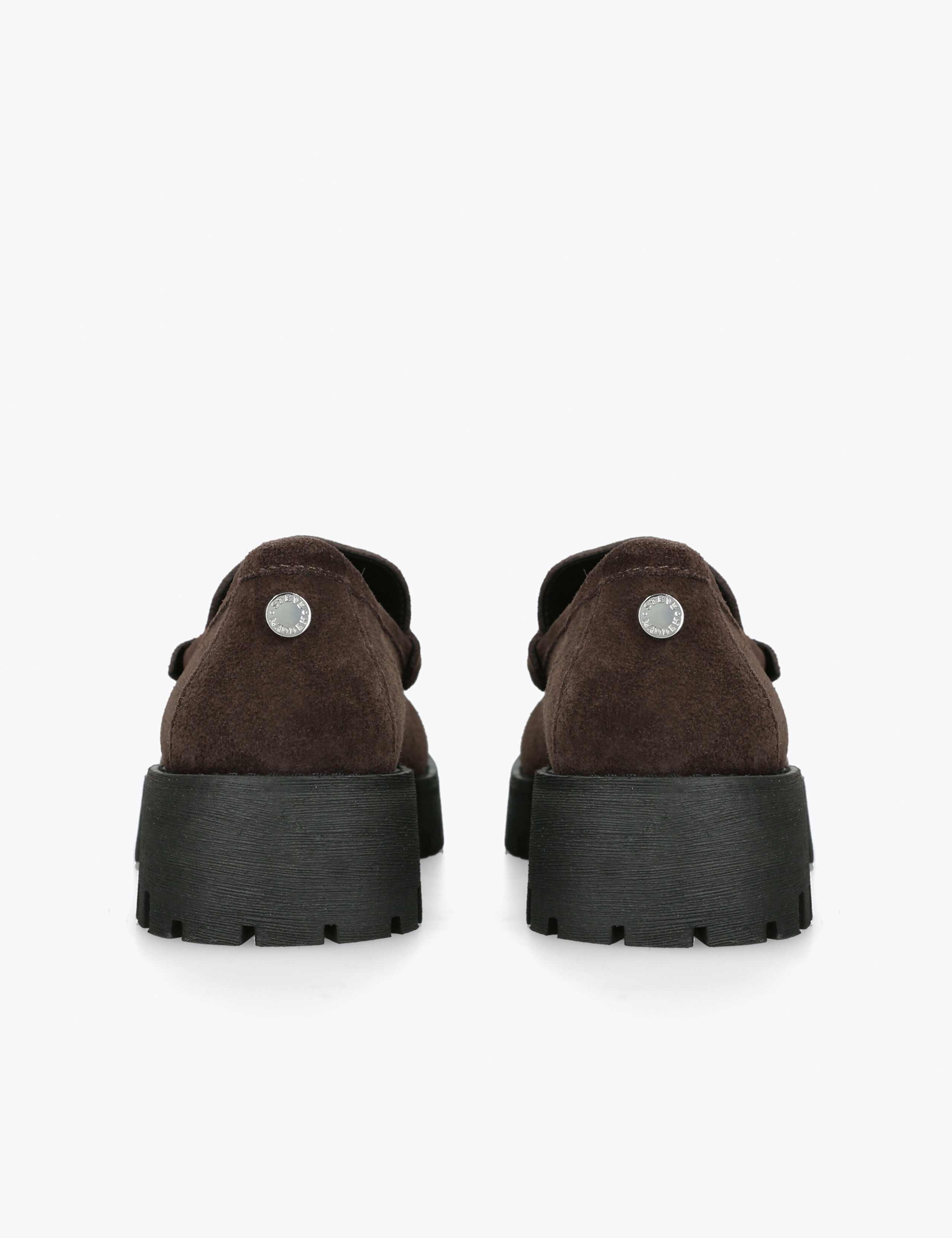 Suede Chunky Block Heel Loafers 5 of 5