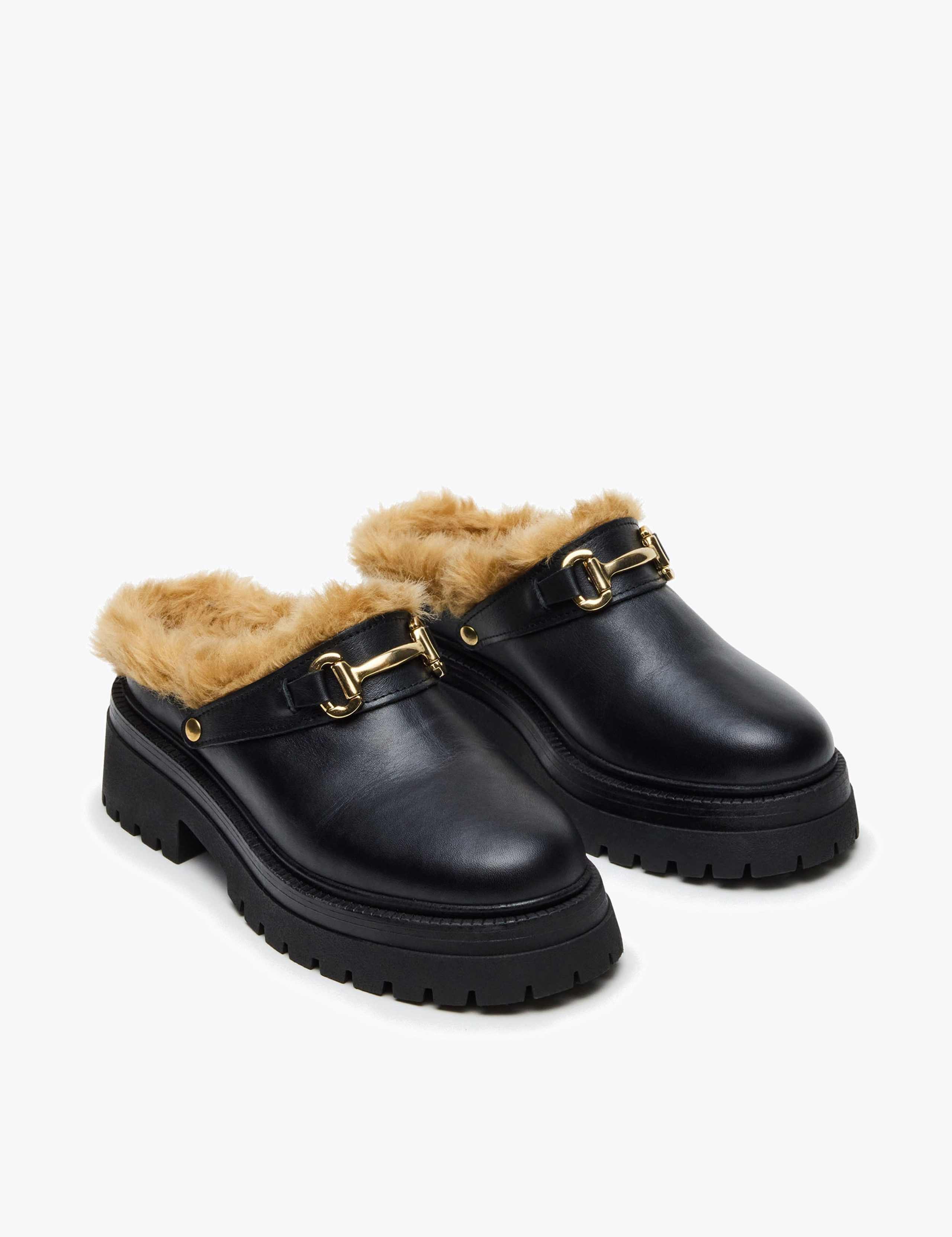 Erba Leather Horsebit Mules 3 of 5