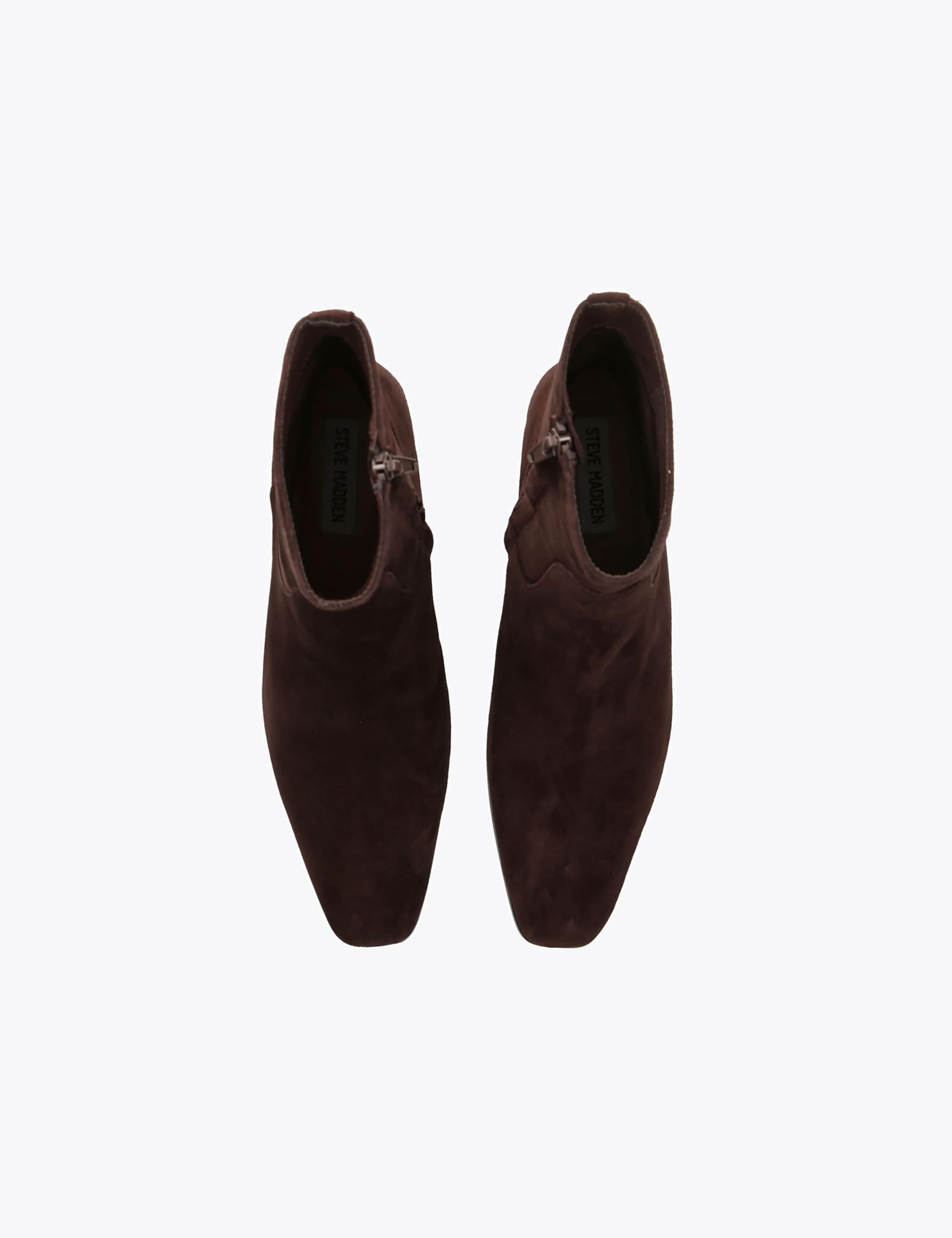 Dusty Suede Block Heel Ankle Boots 3 of 4