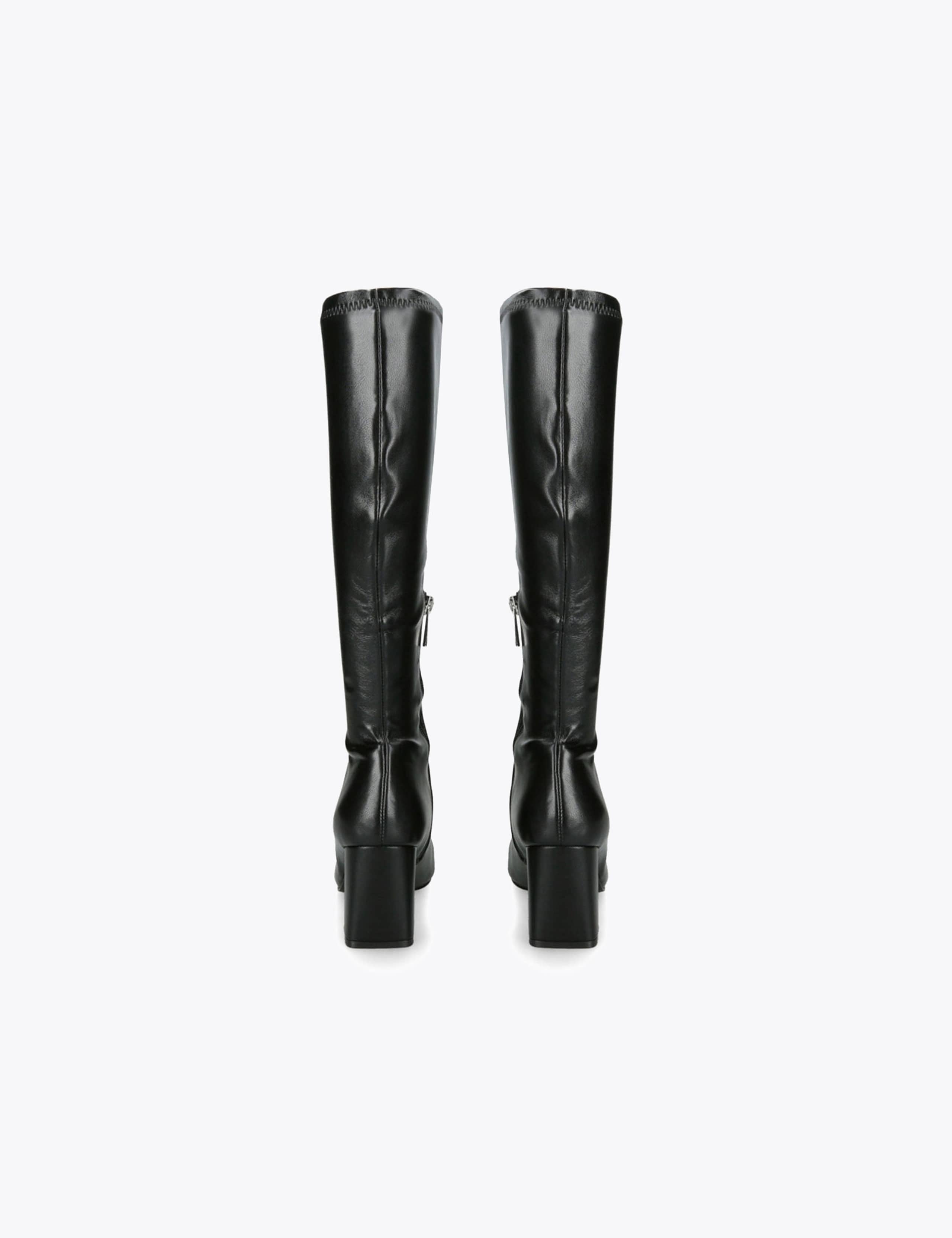 Holly Leather Block Heel Knee High Boots 4 of 4