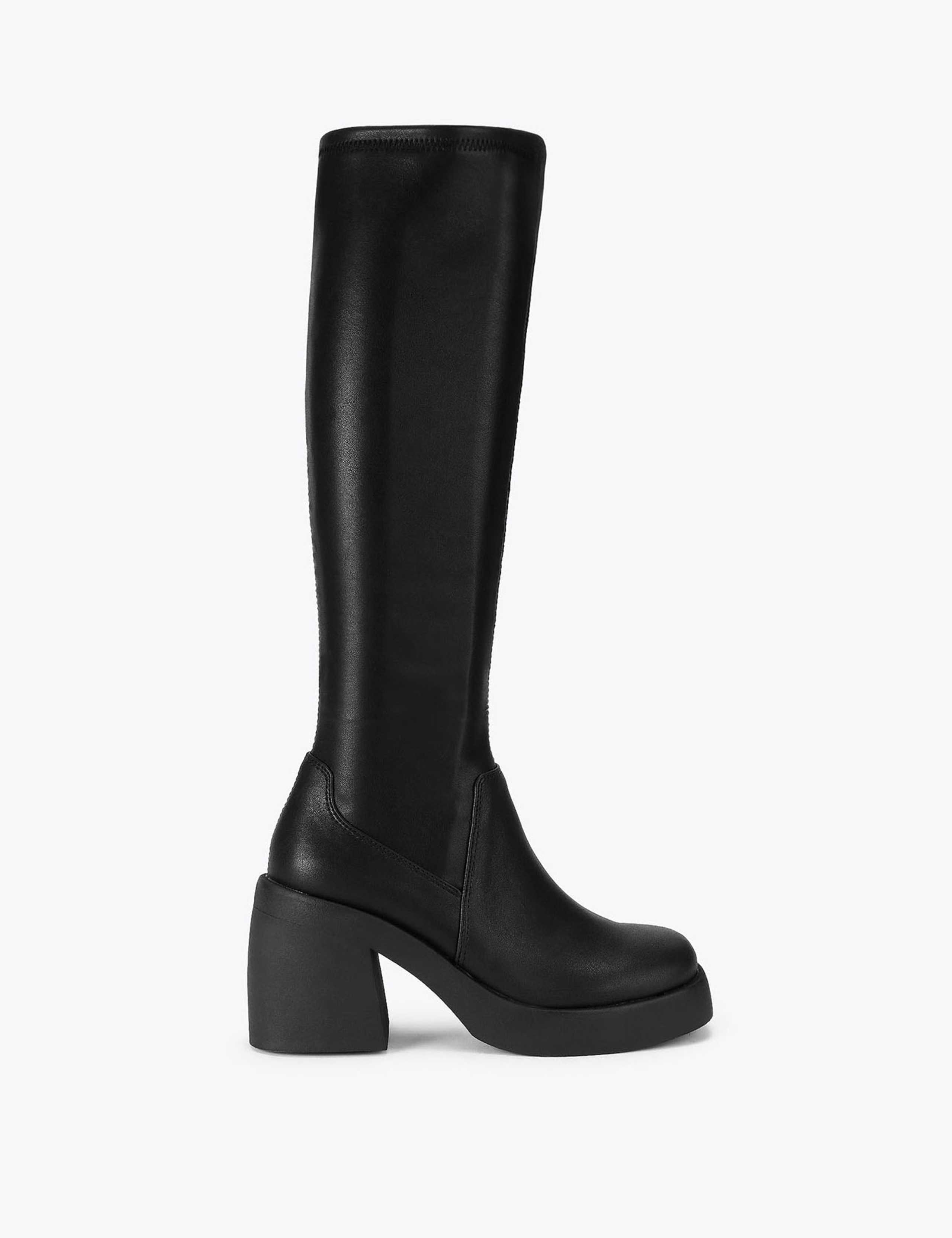 Berkleigh Leather Platform Knee High Boots 1 of 5