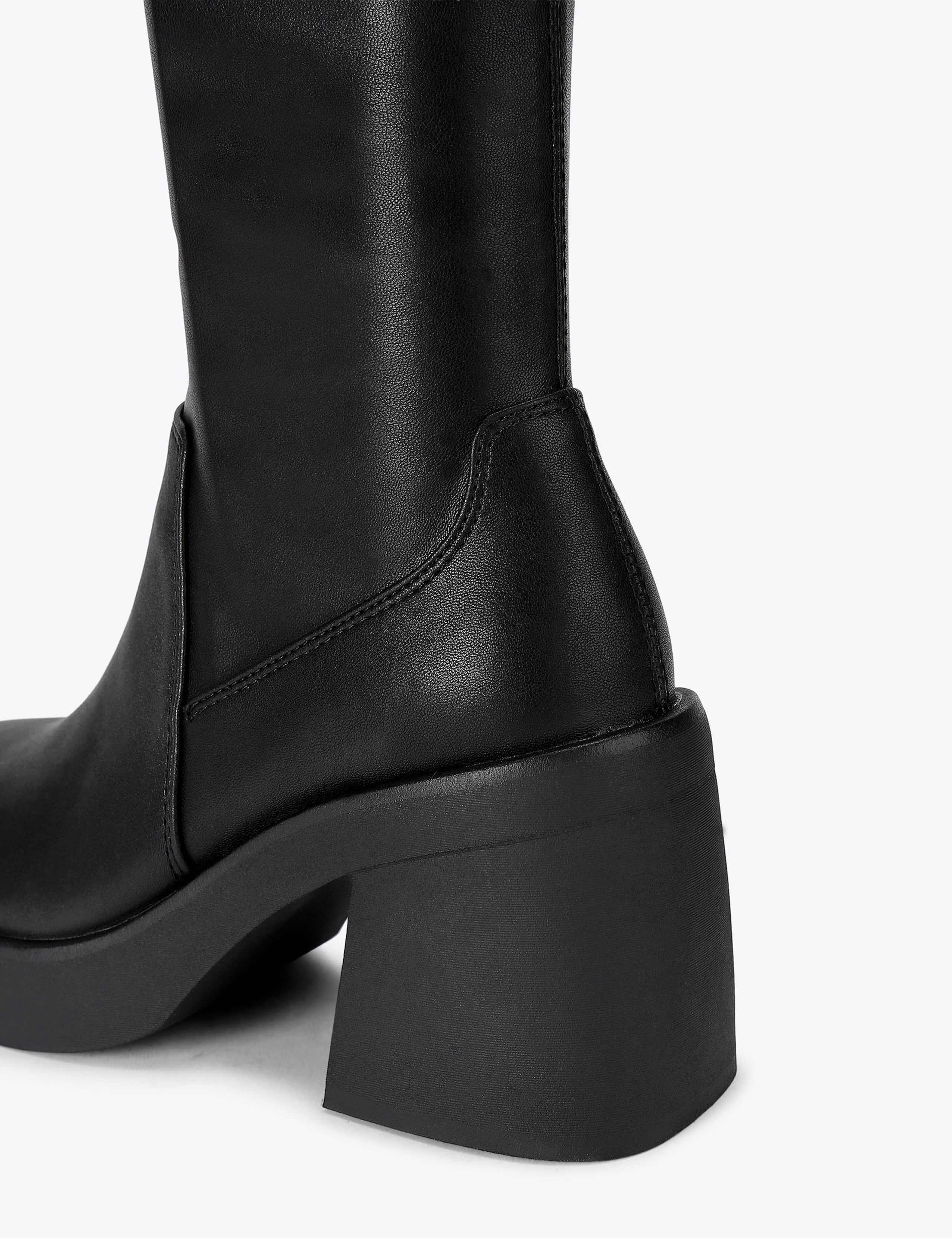 Berkleigh Leather Platform Knee High Boots 5 of 5