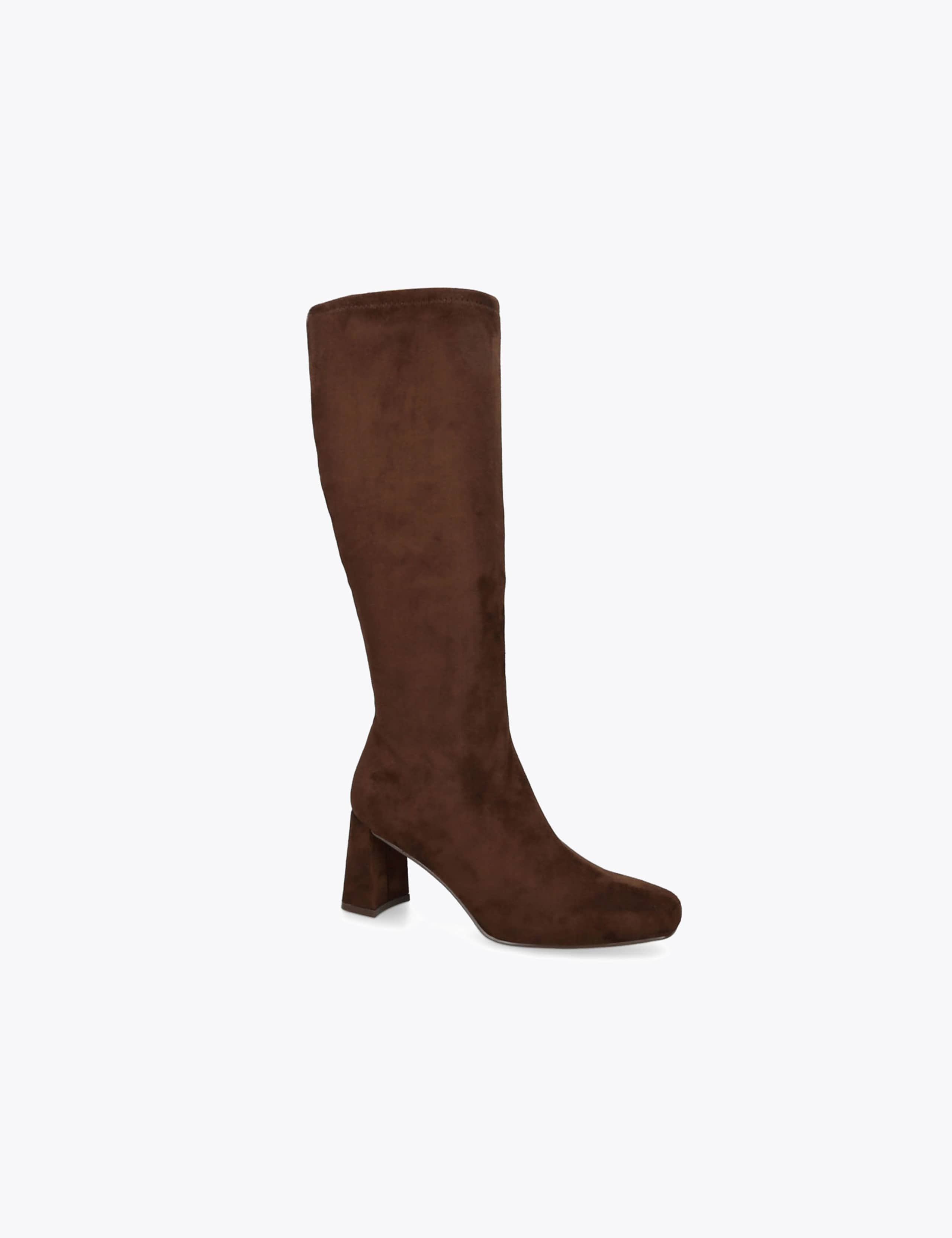 Holly Suede Block Heel Knee High Boots 2 of 4