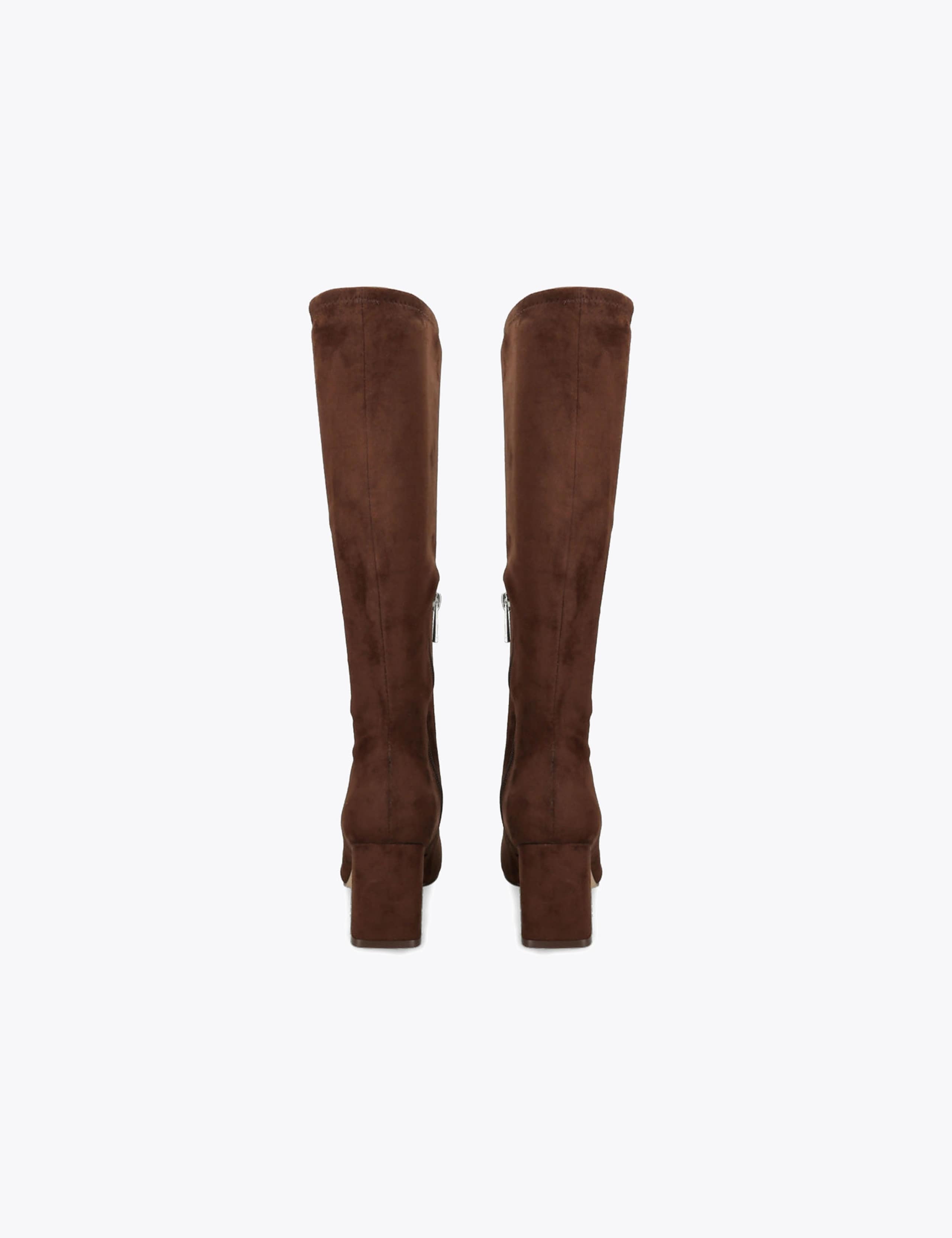 Holly Suede Block Heel Knee High Boots 4 of 4