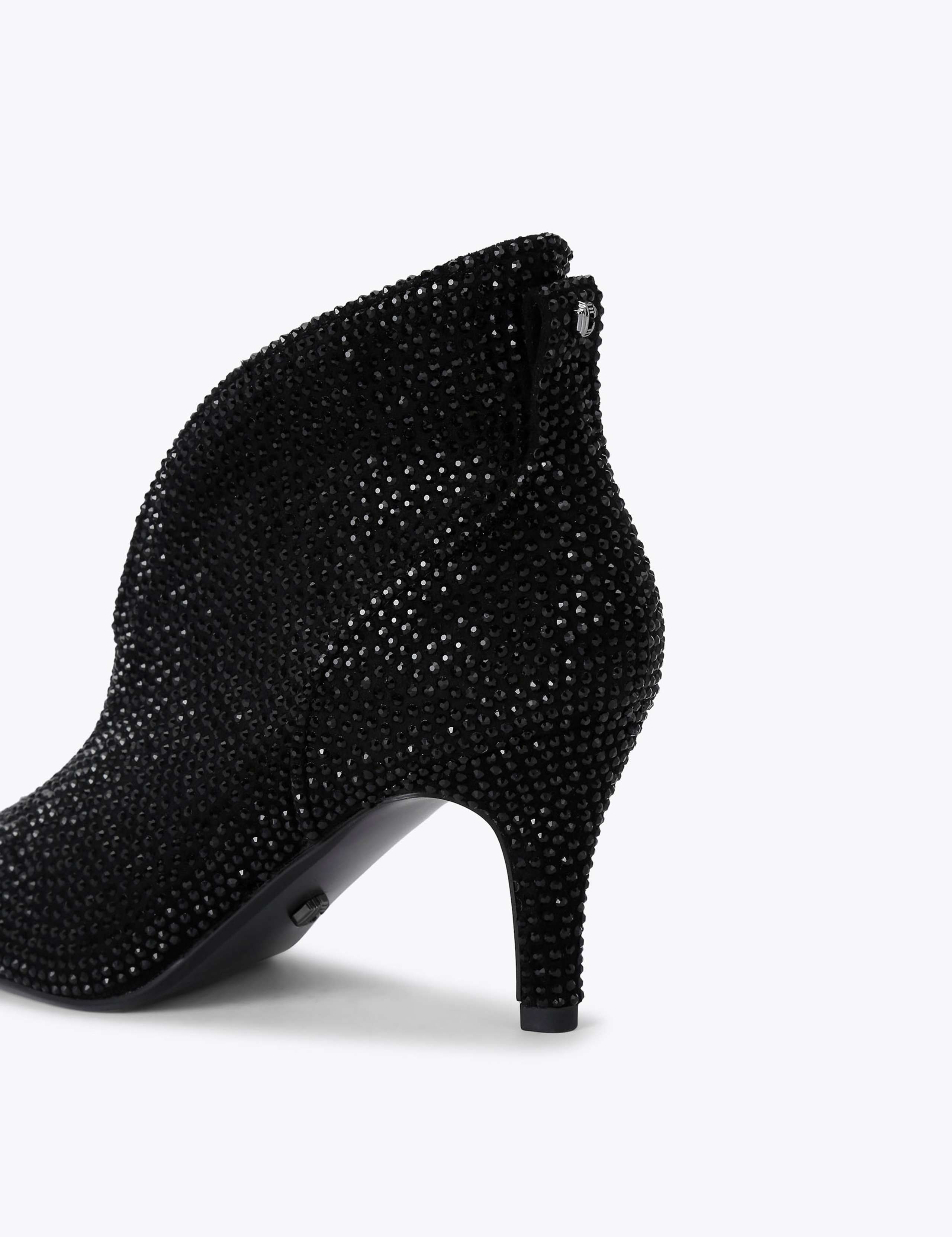 Embellished Stiletto Heel Shoe Boots 5 of 5