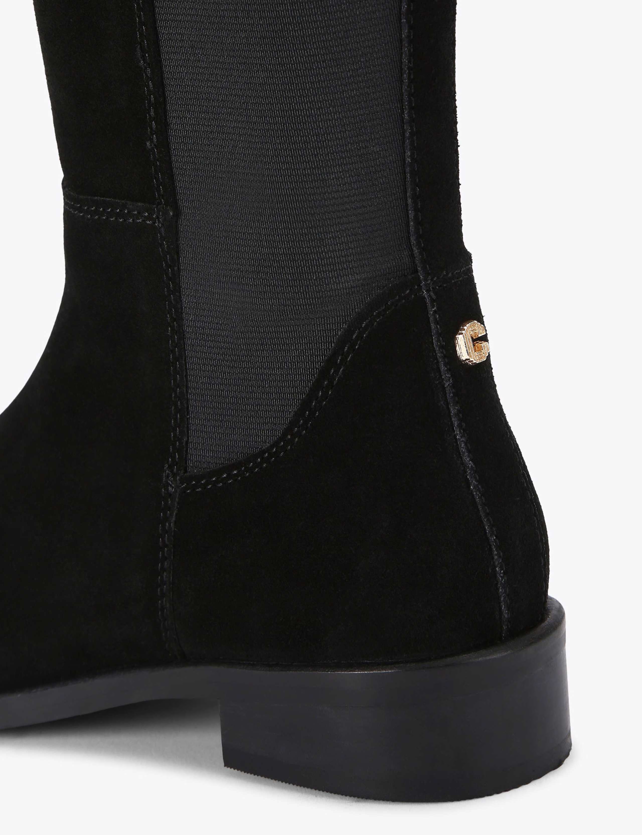 Suede Round Toe Knee High Boots 5 of 5