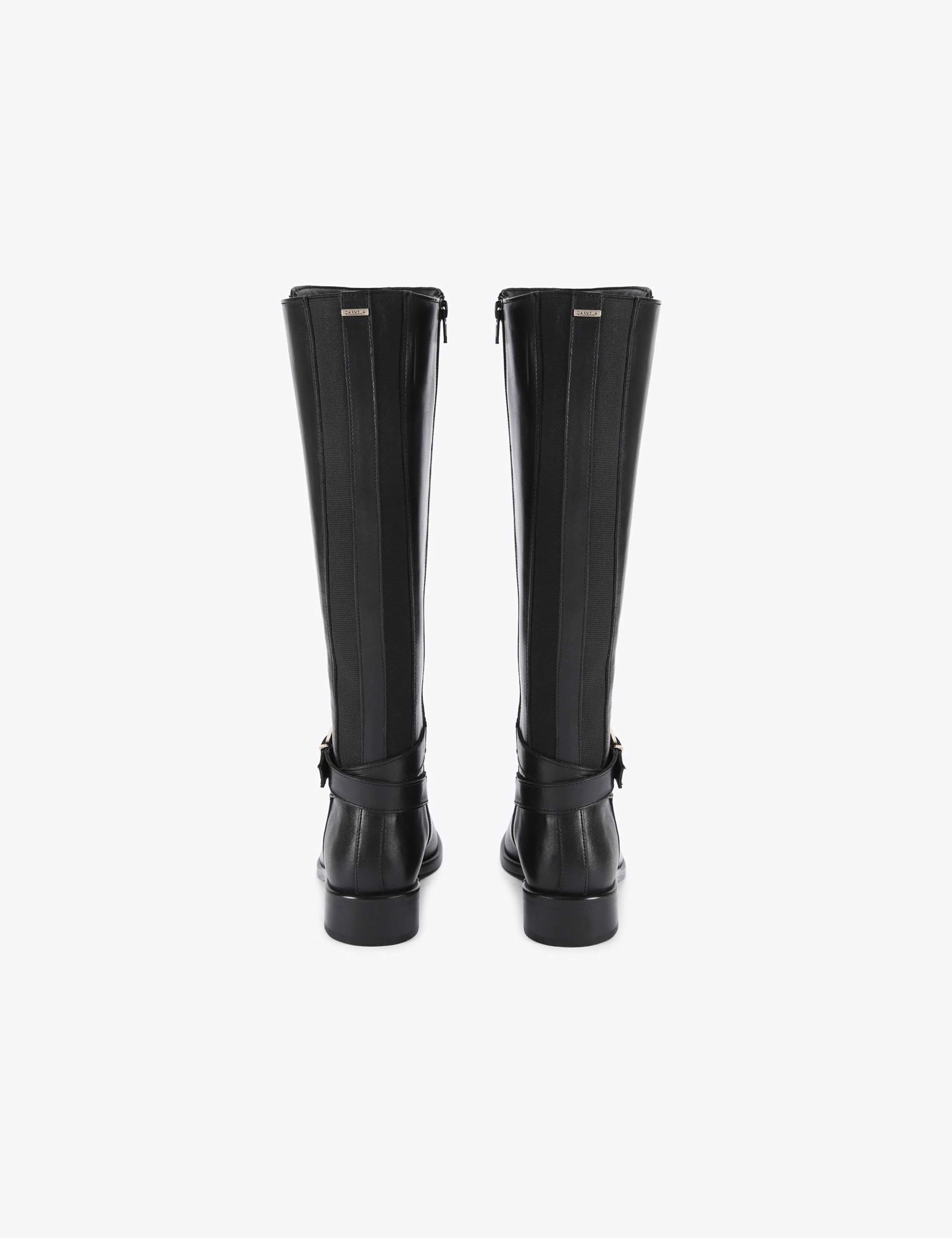 Leather Flat Riding Boots 4 of 5