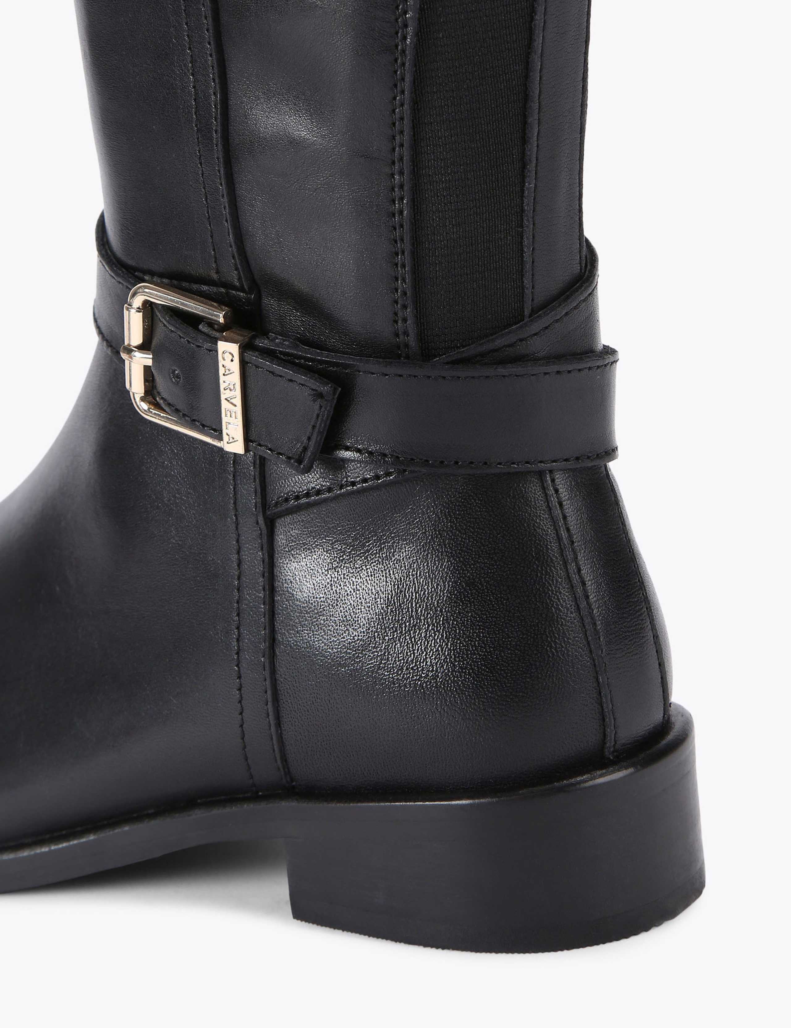Leather Flat Riding Boots 5 of 5