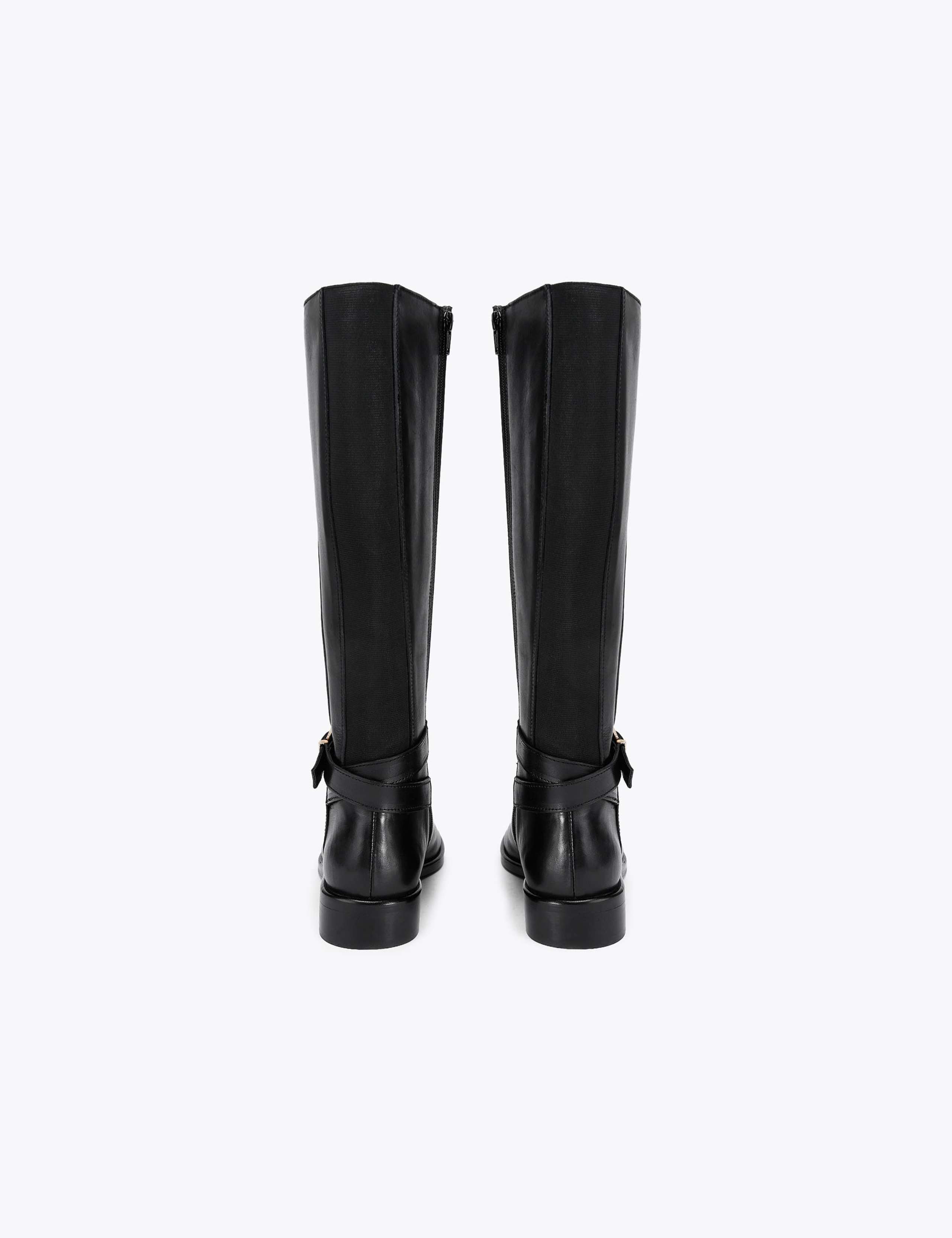 Wide Fit Leather Flat Knee High Boots 4 of 5