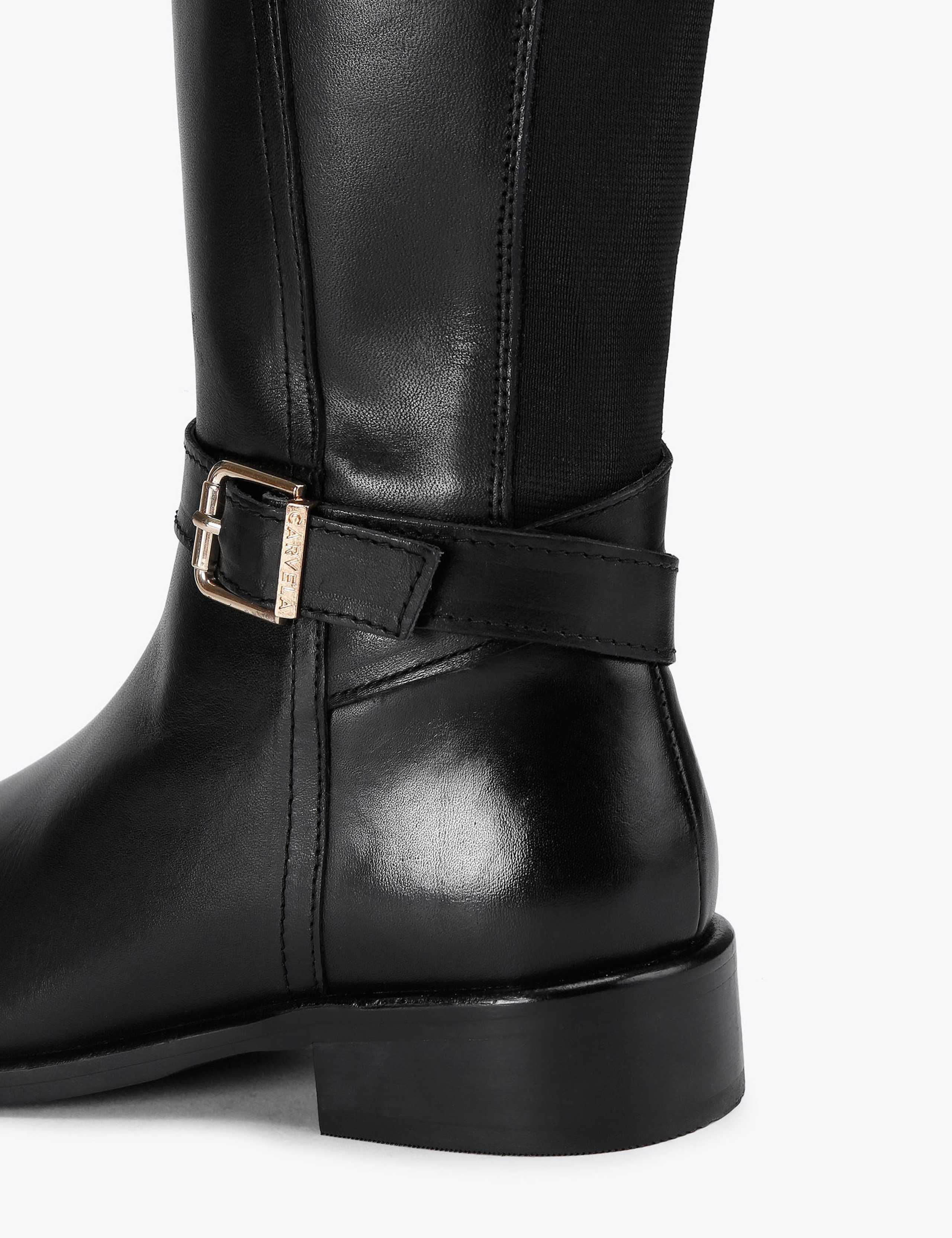 Wide Fit Leather Flat Knee High Boots 5 of 5