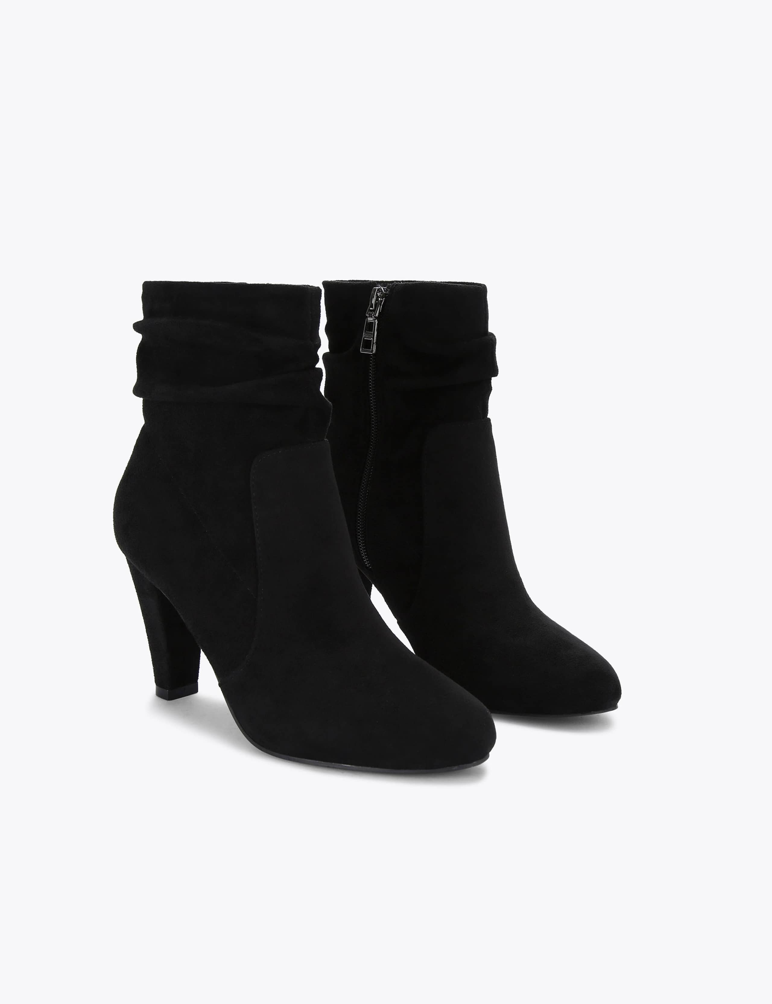 Suede Stiletto Heel Ankle Boots 2 of 5