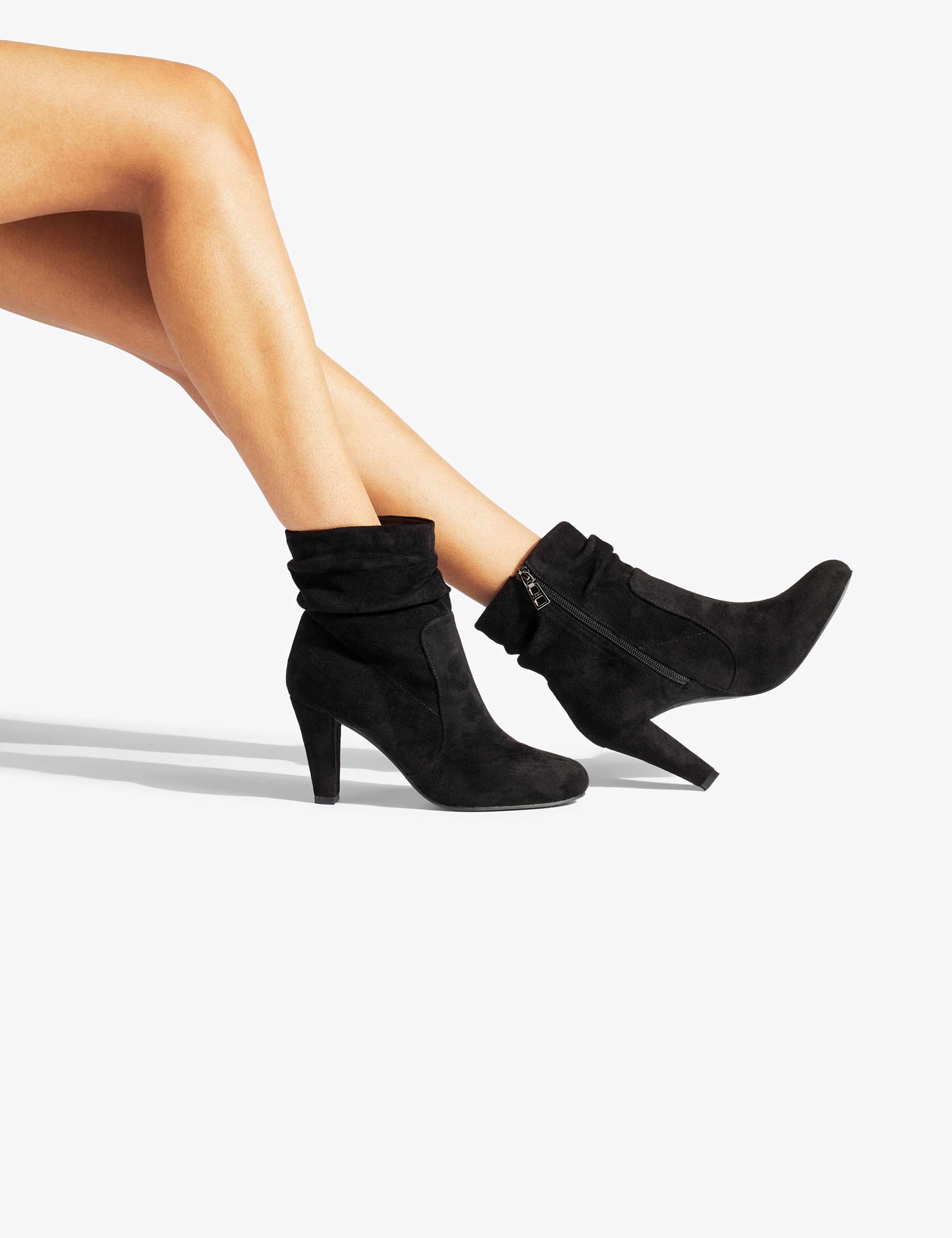Suede Stiletto Heel Ankle Boots 3 of 5