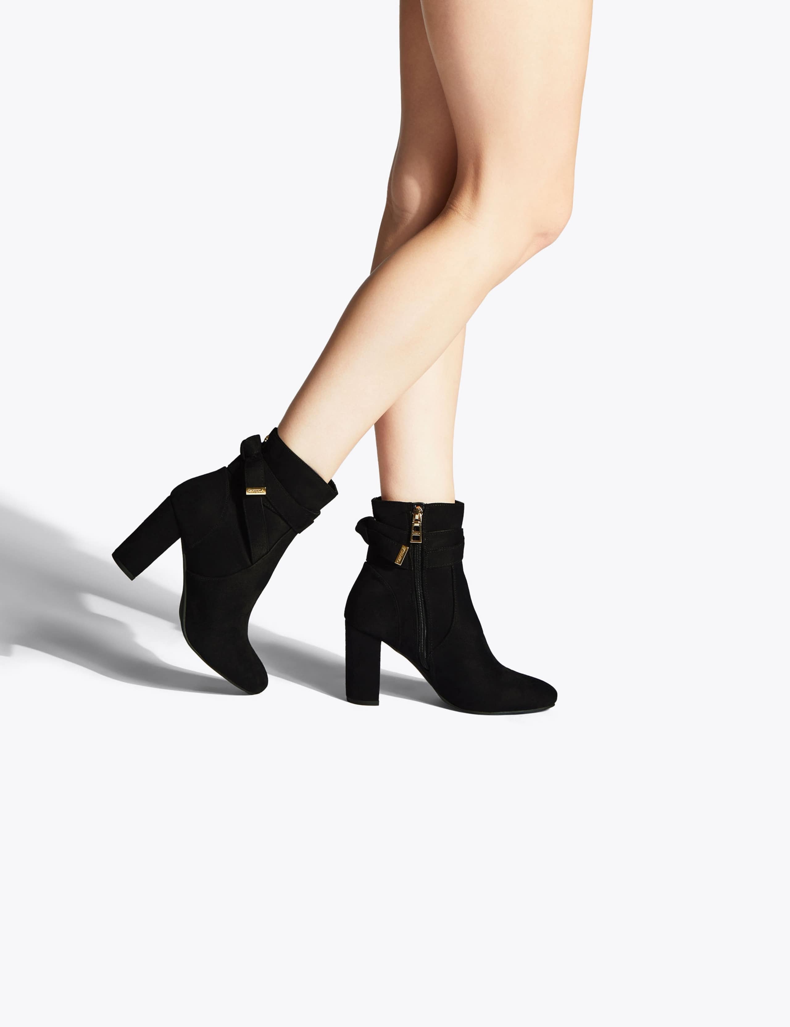 Suede Block Heel Ankle Boots 3 of 5