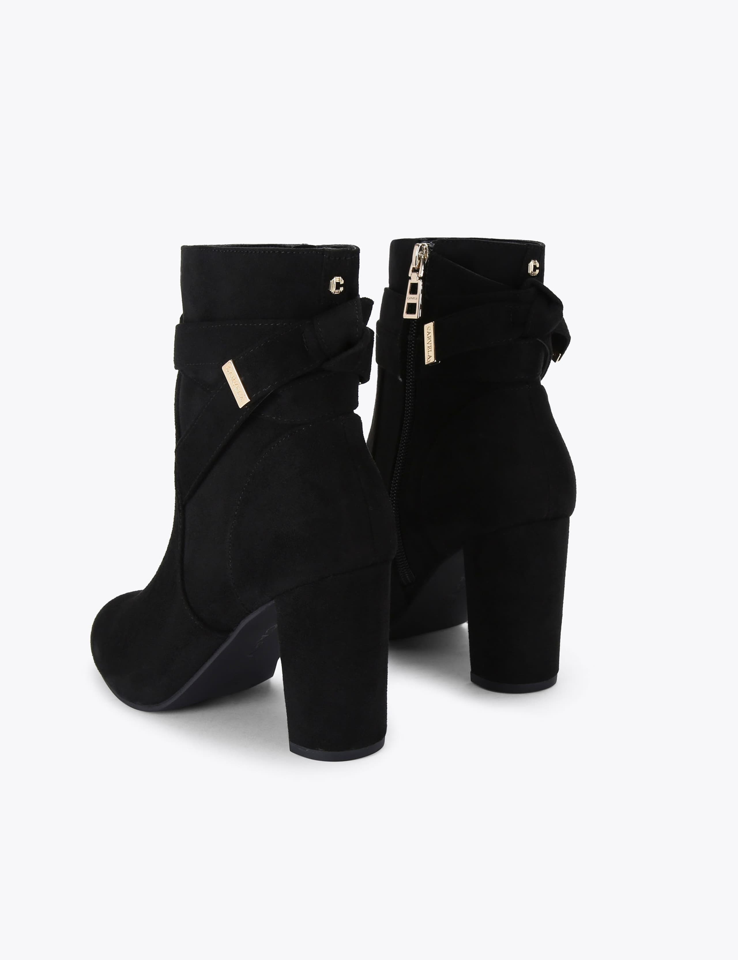 Suede Block Heel Ankle Boots 4 of 5