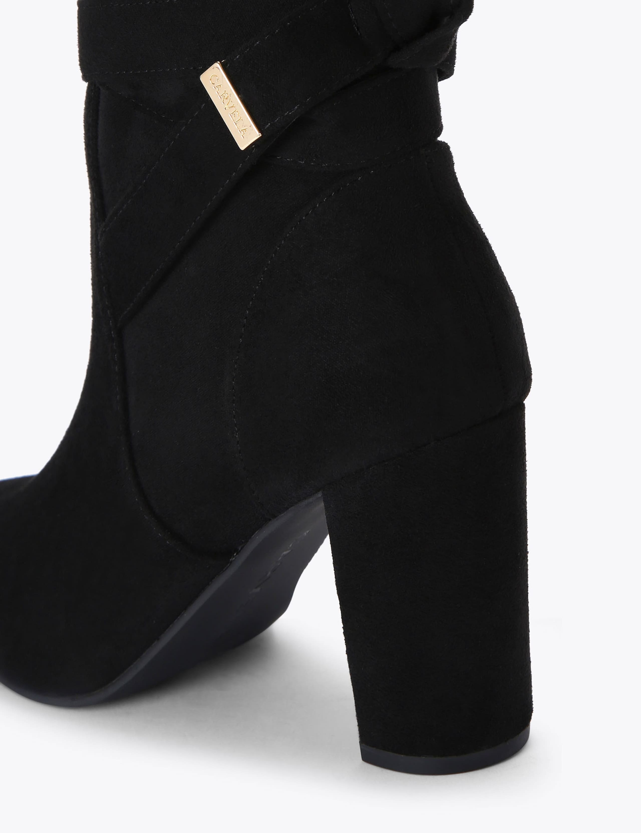 Suede Block Heel Ankle Boots 5 of 5