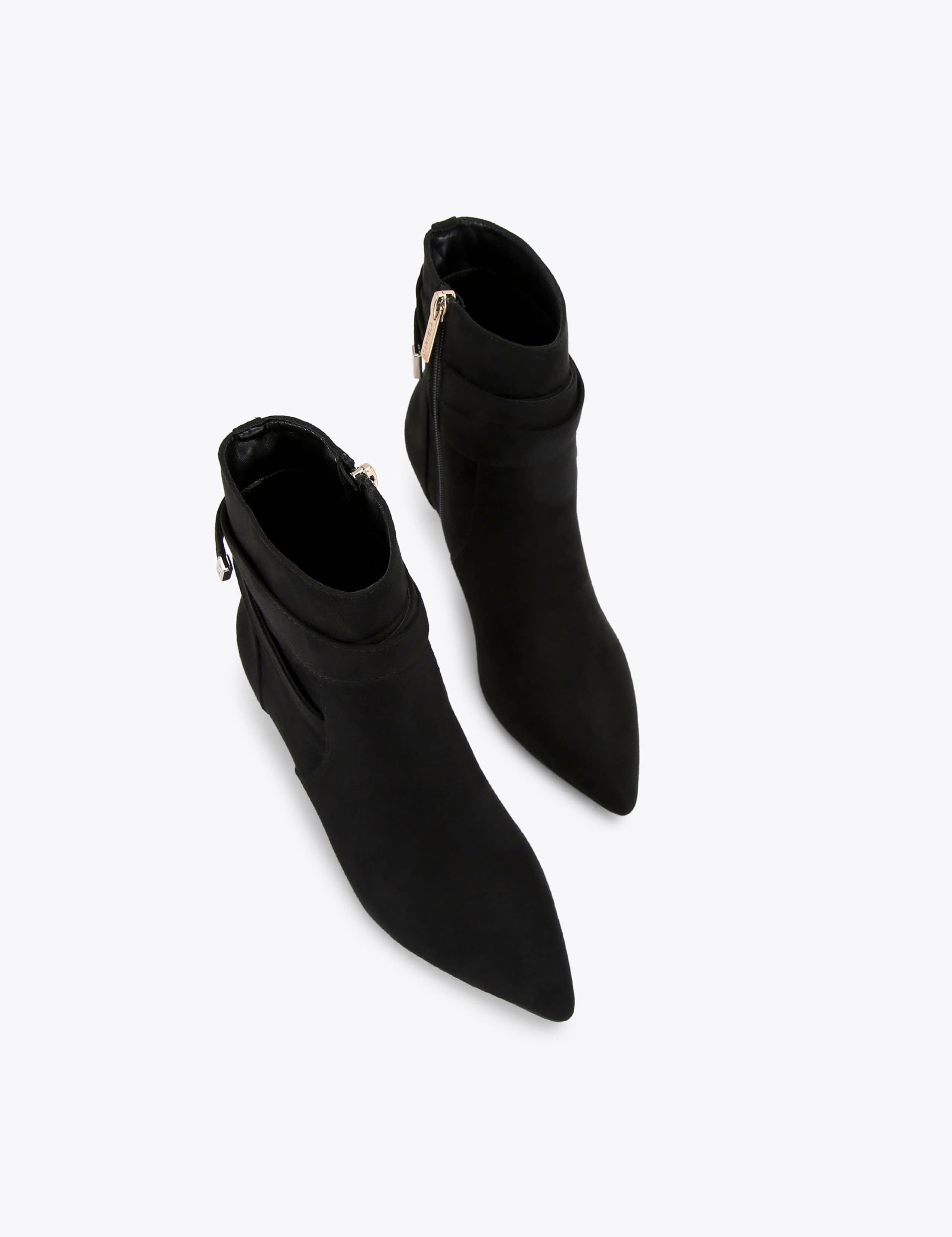 Strap Detail Stiletto Heel Pointed Ankle Boots 4 of 5