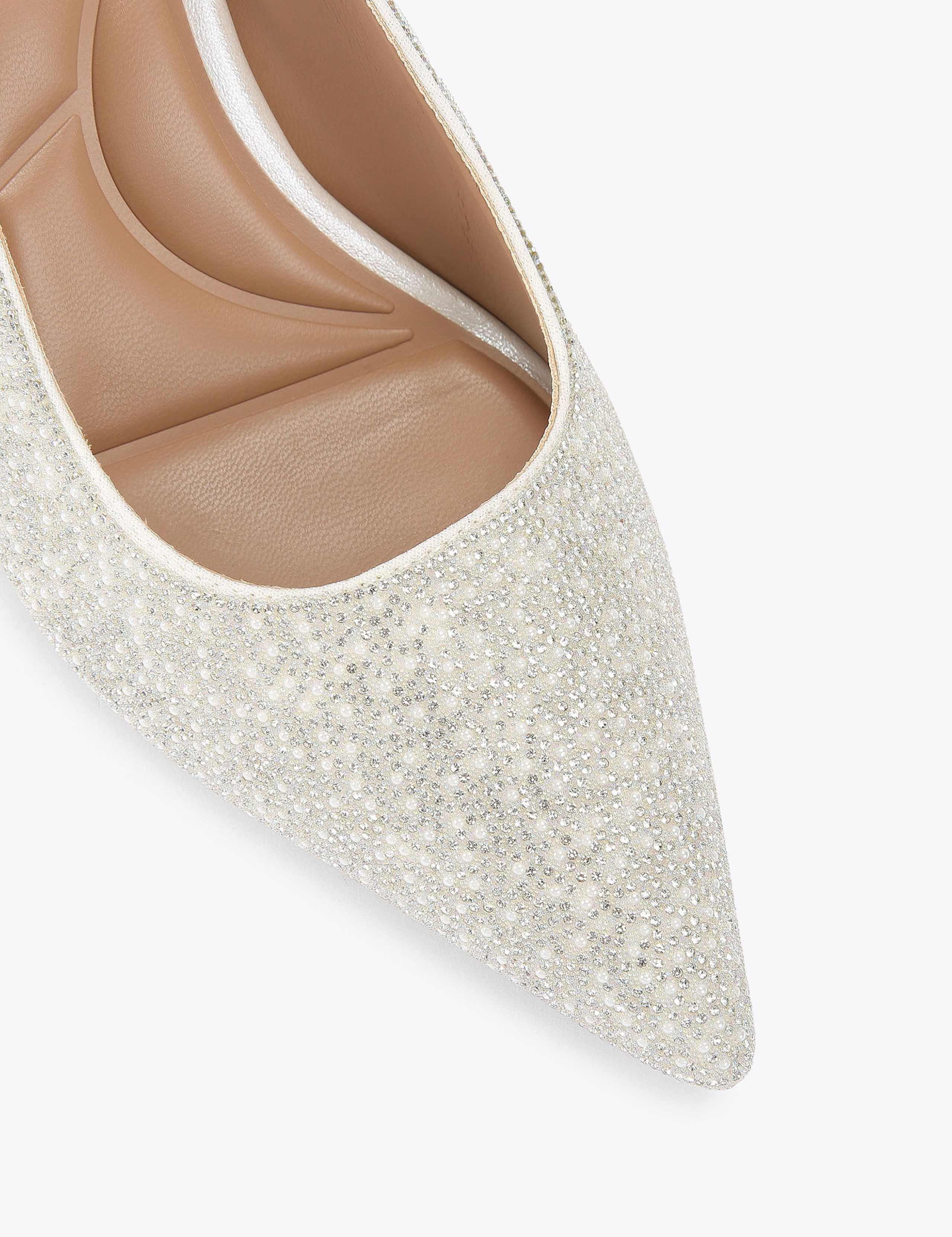 Embellished Stiletto Heel Slingback Shoes 5 of 5