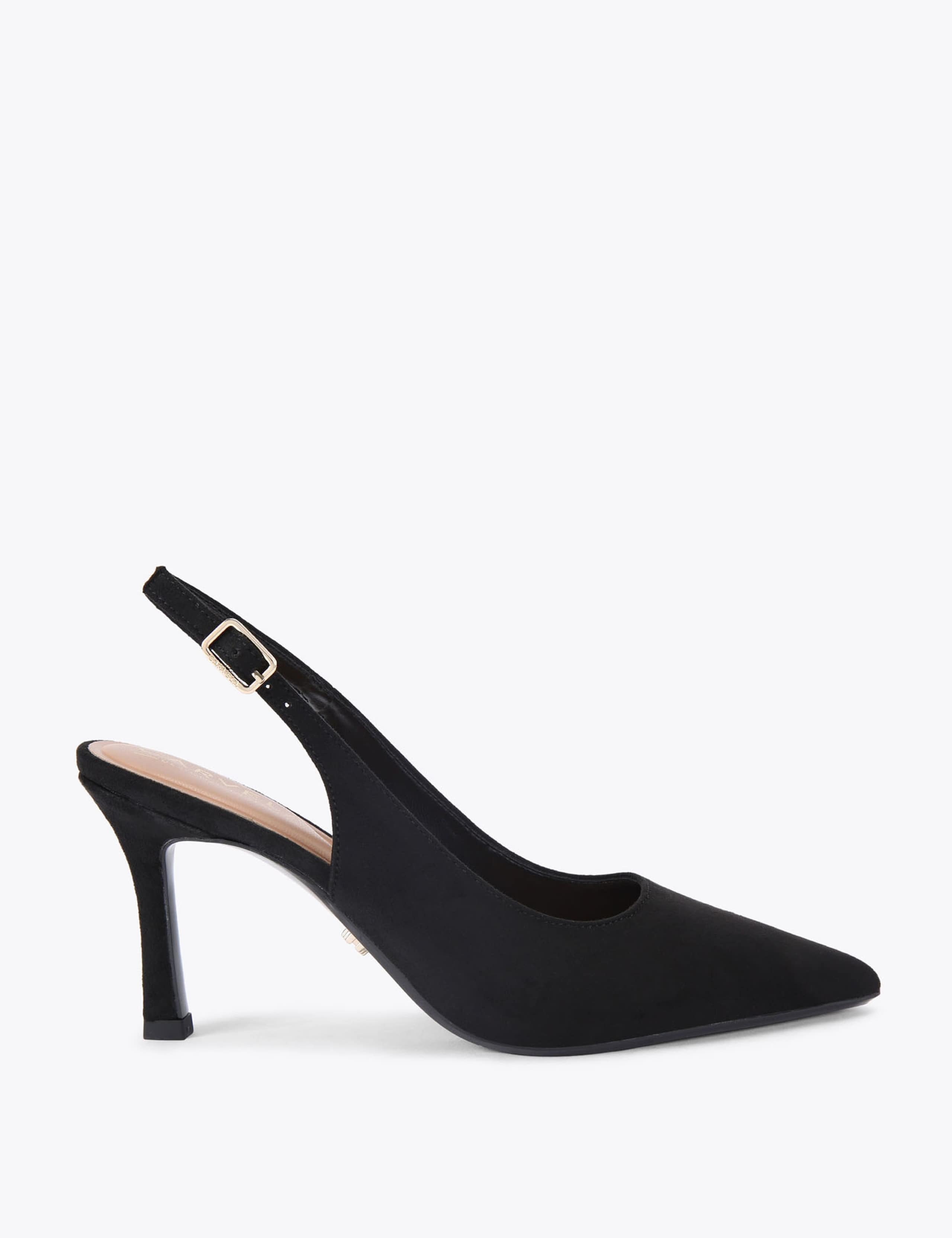 Wide Fit Stiletto Heel Pointed Slingback Shoes 1 of 5