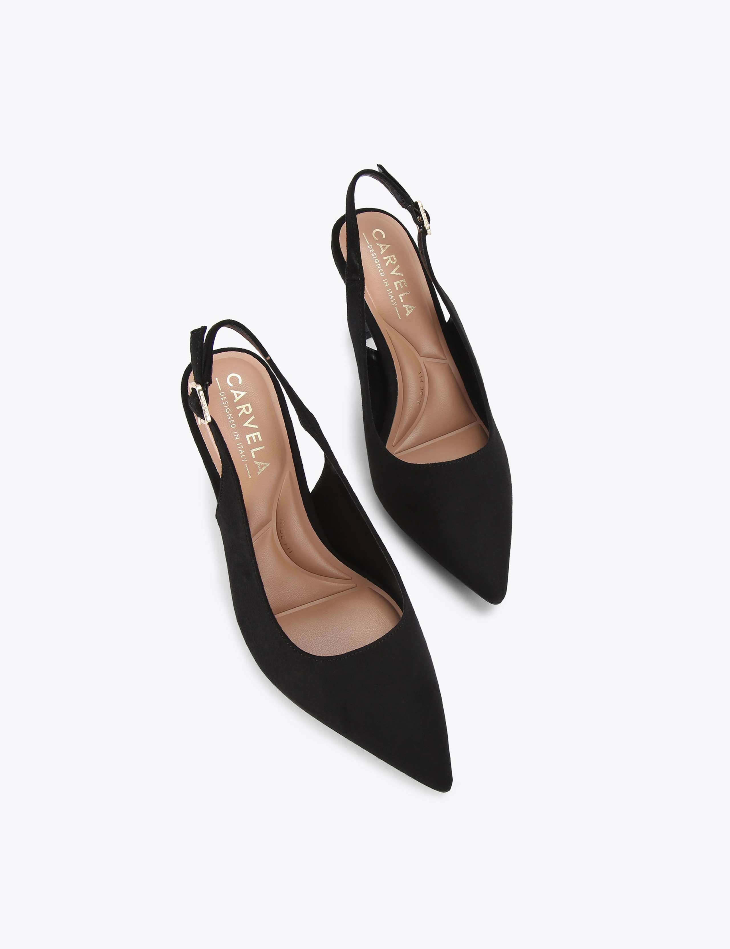 Wide Fit Stiletto Heel Pointed Slingback Shoes 4 of 5