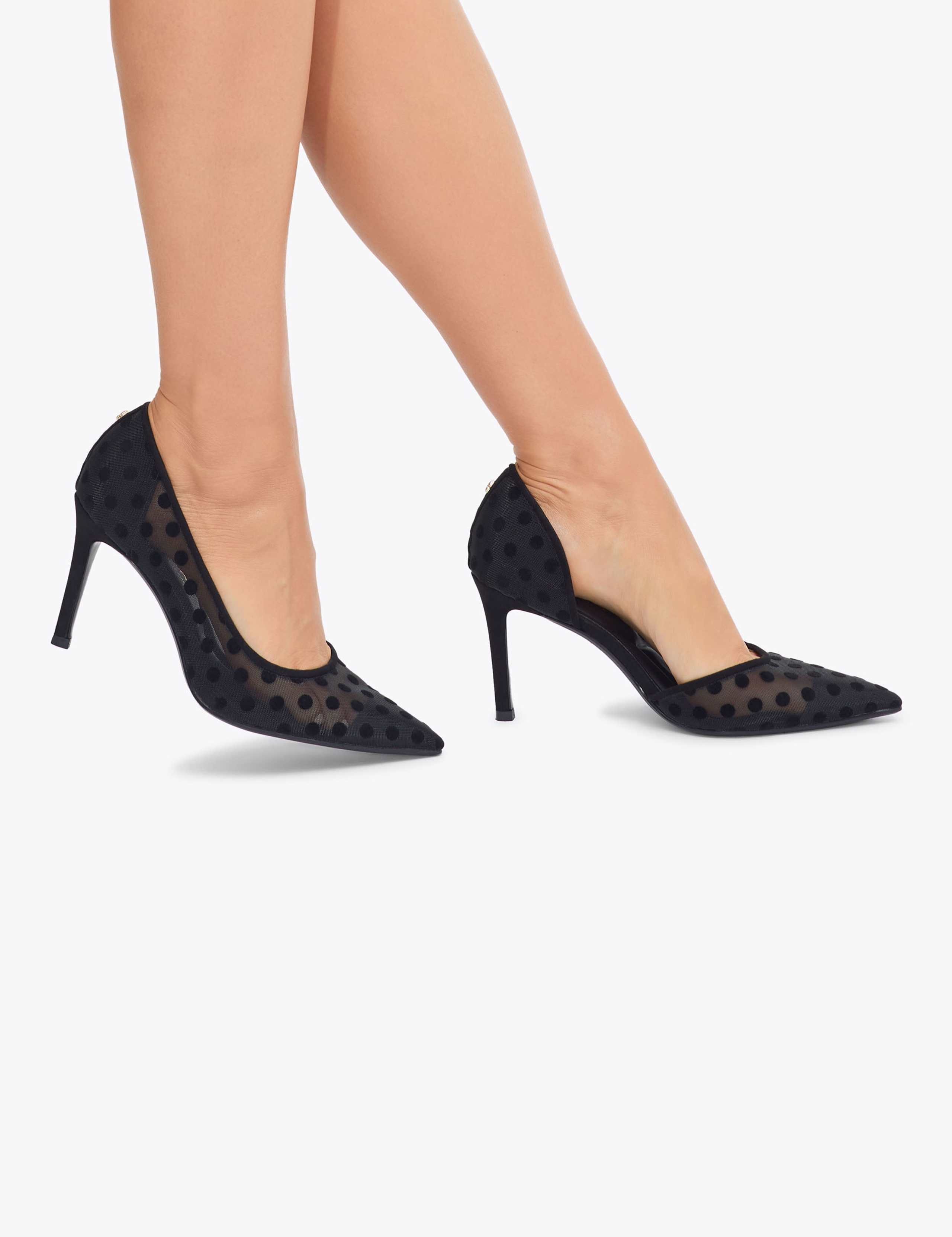 Polka Dot Stiletto Heel Pointed Court Shoes 2 of 5