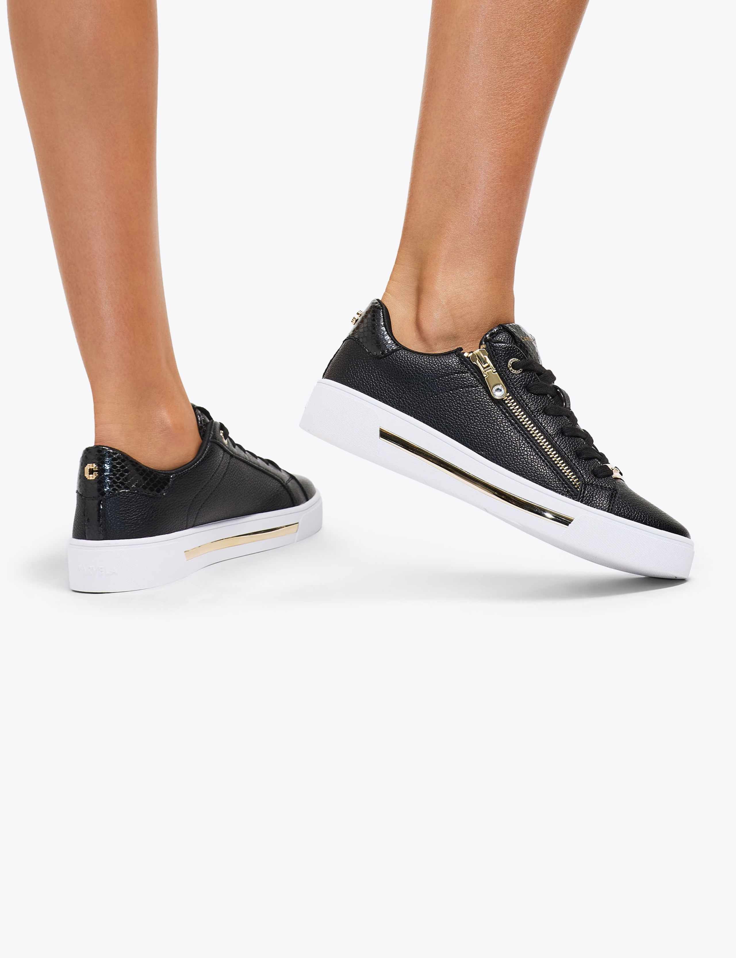 Animal Print Zip Detail Trainers 2 of 5