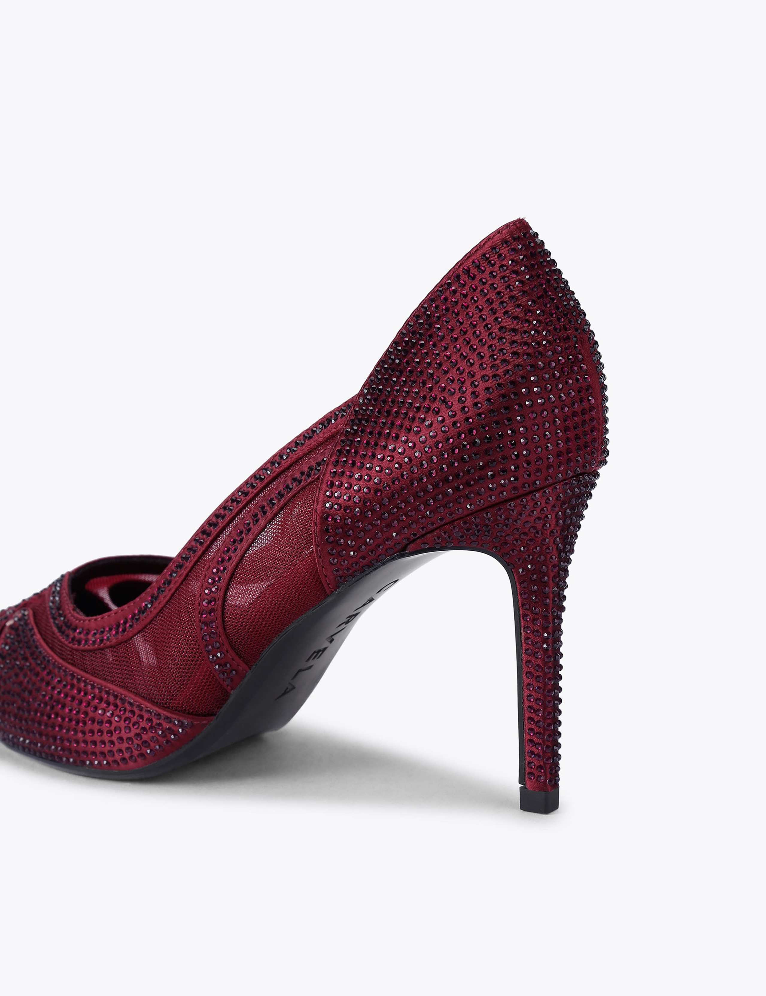 Embellished Stiletto Heel Pointed Court Shoes 3 of 5