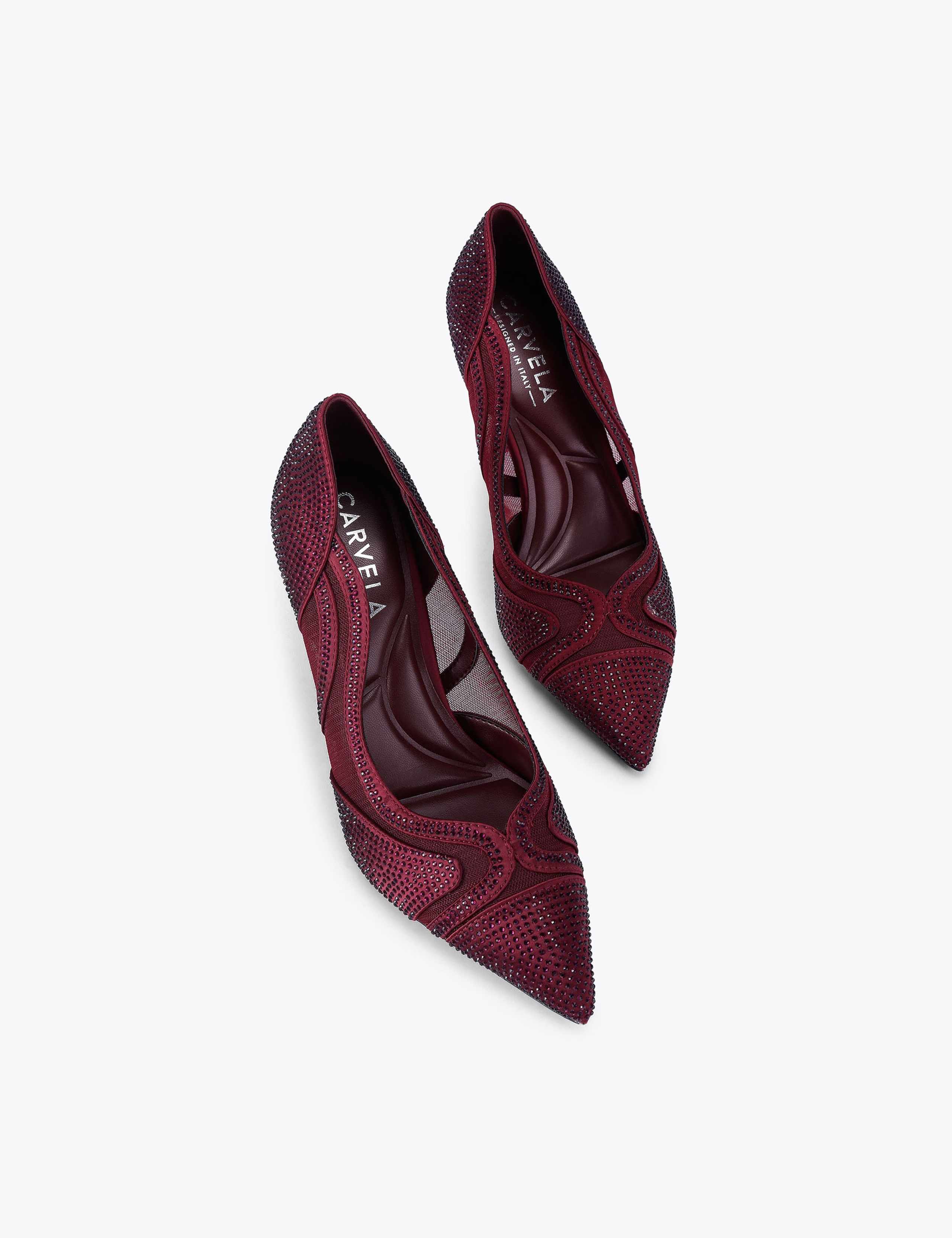 Embellished Stiletto Heel Pointed Court Shoes 5 of 5