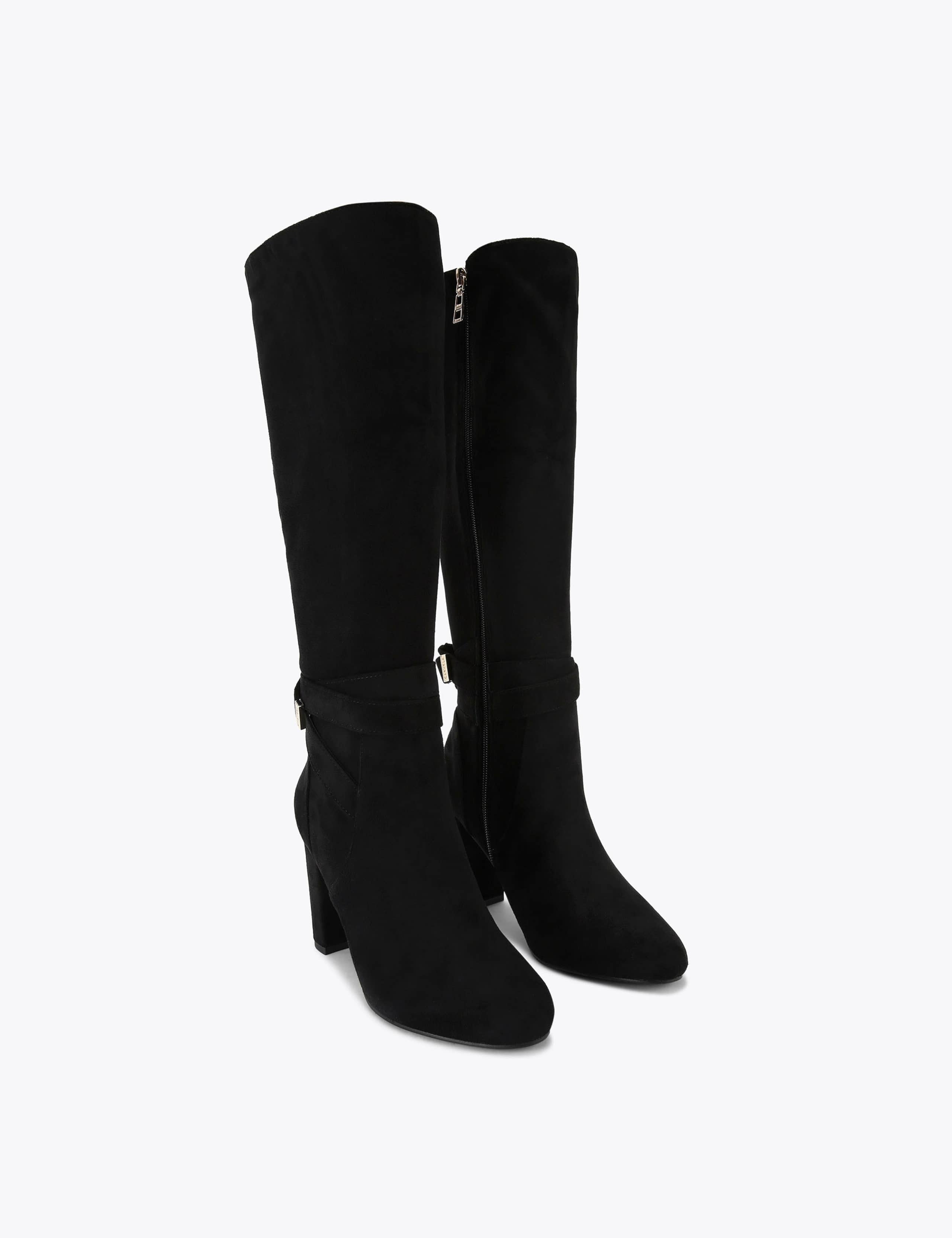 Wide Fit Block Heel Knee High Boots 2 of 5
