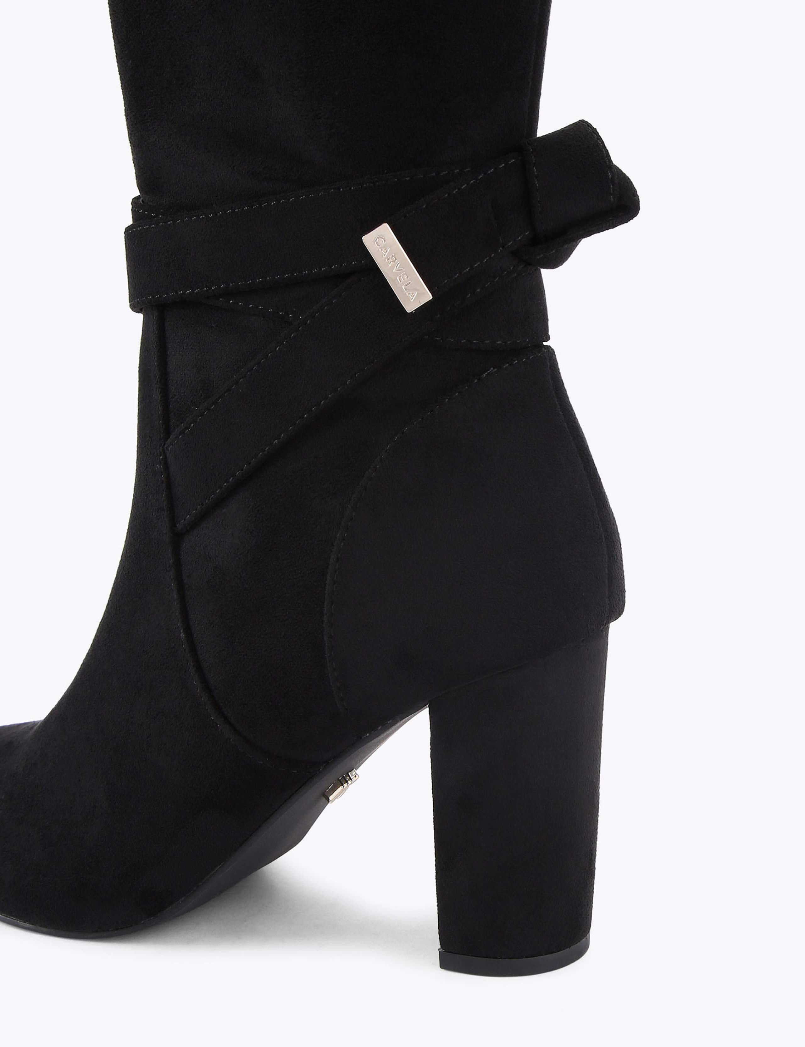 Wide Fit Block Heel Knee High Boots 5 of 5