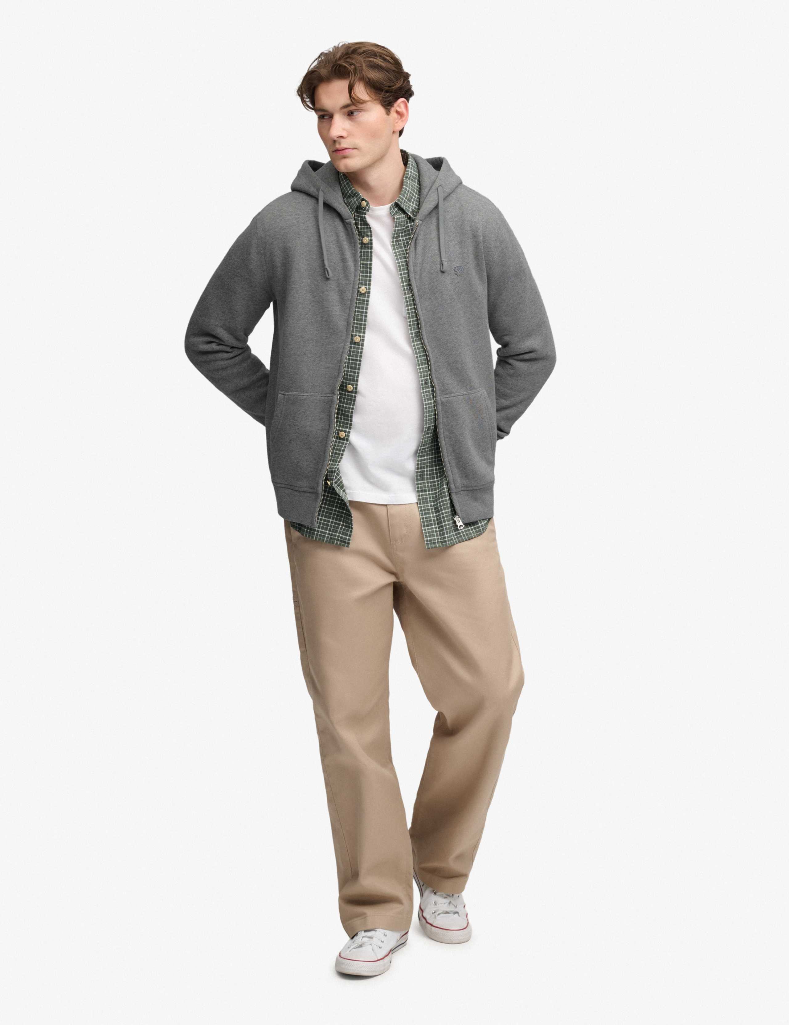 Cotton Rich Zip Up Hoodie 3 of 7