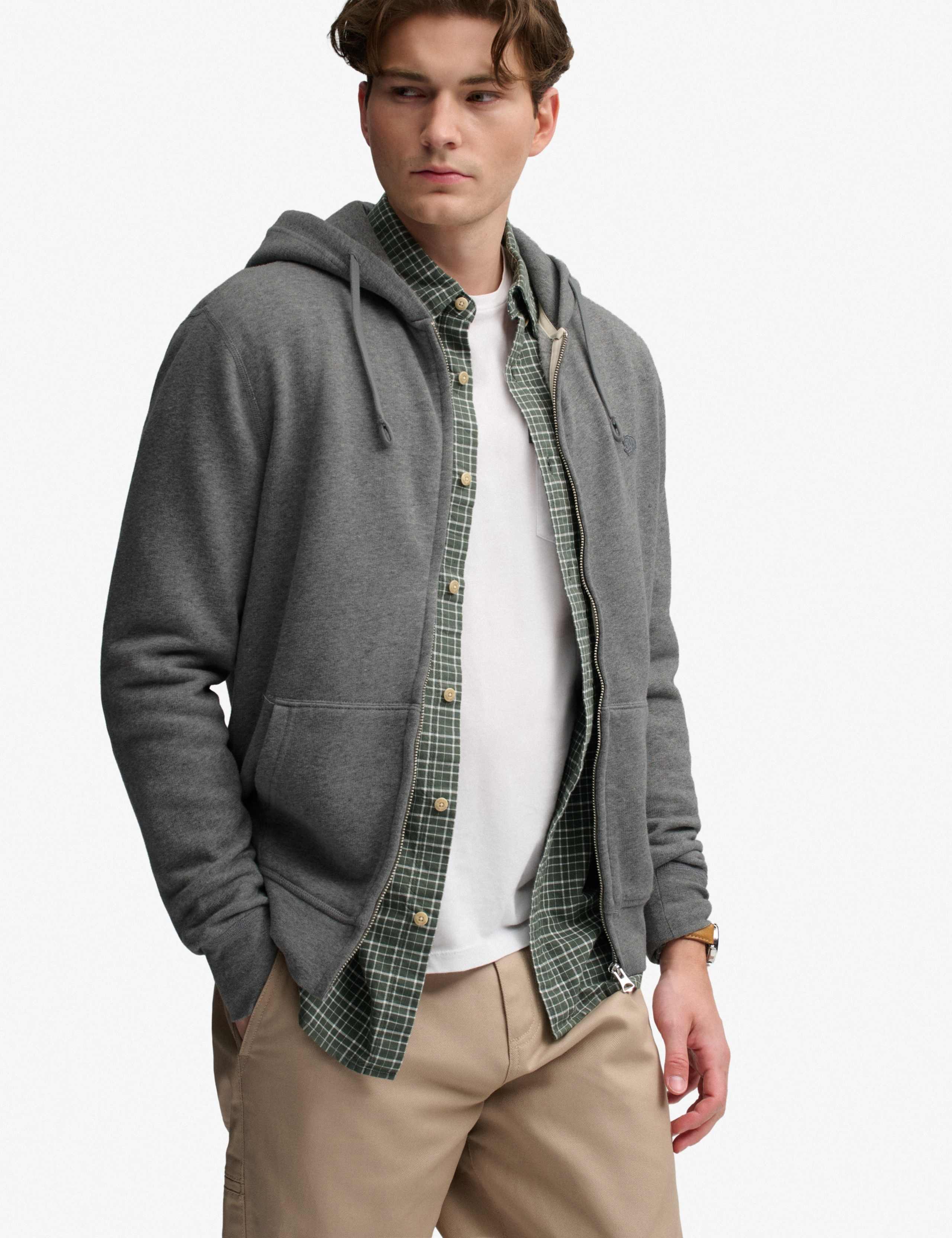 Cotton Rich Zip Up Hoodie 5 of 7