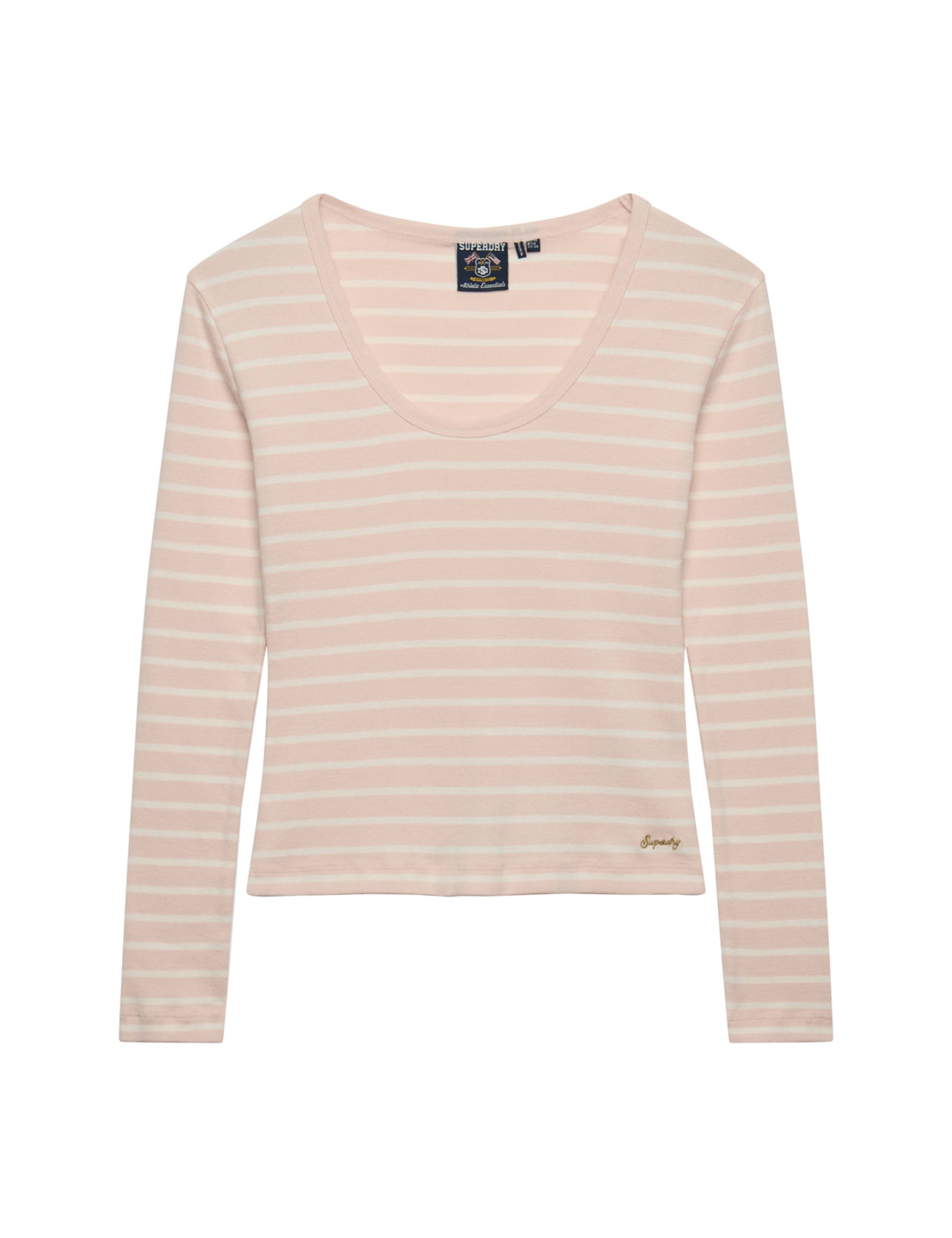 Pure Cotton Striped Scoop Neck Top 2 of 7