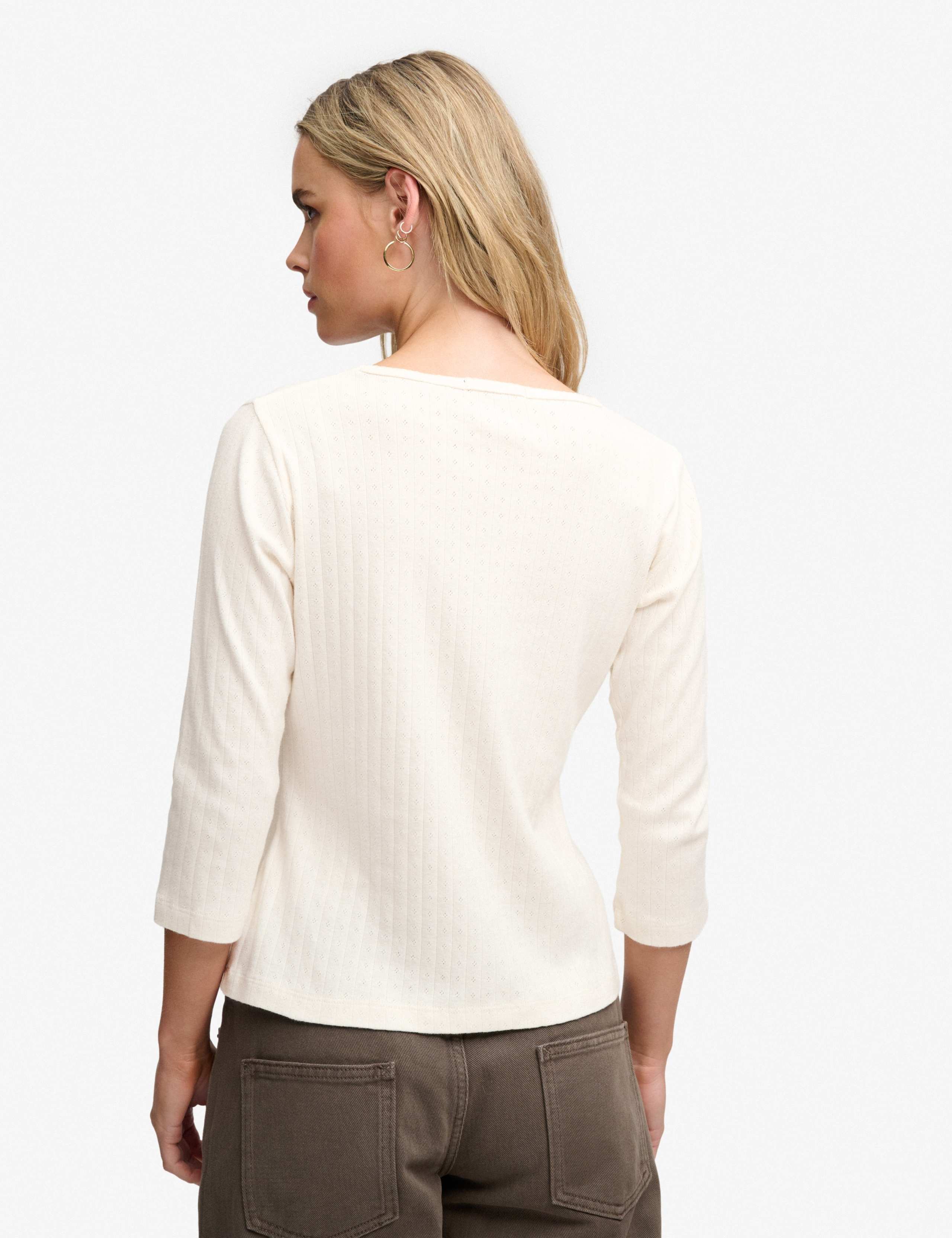Pure Cotton Pointelle Top 4 of 7