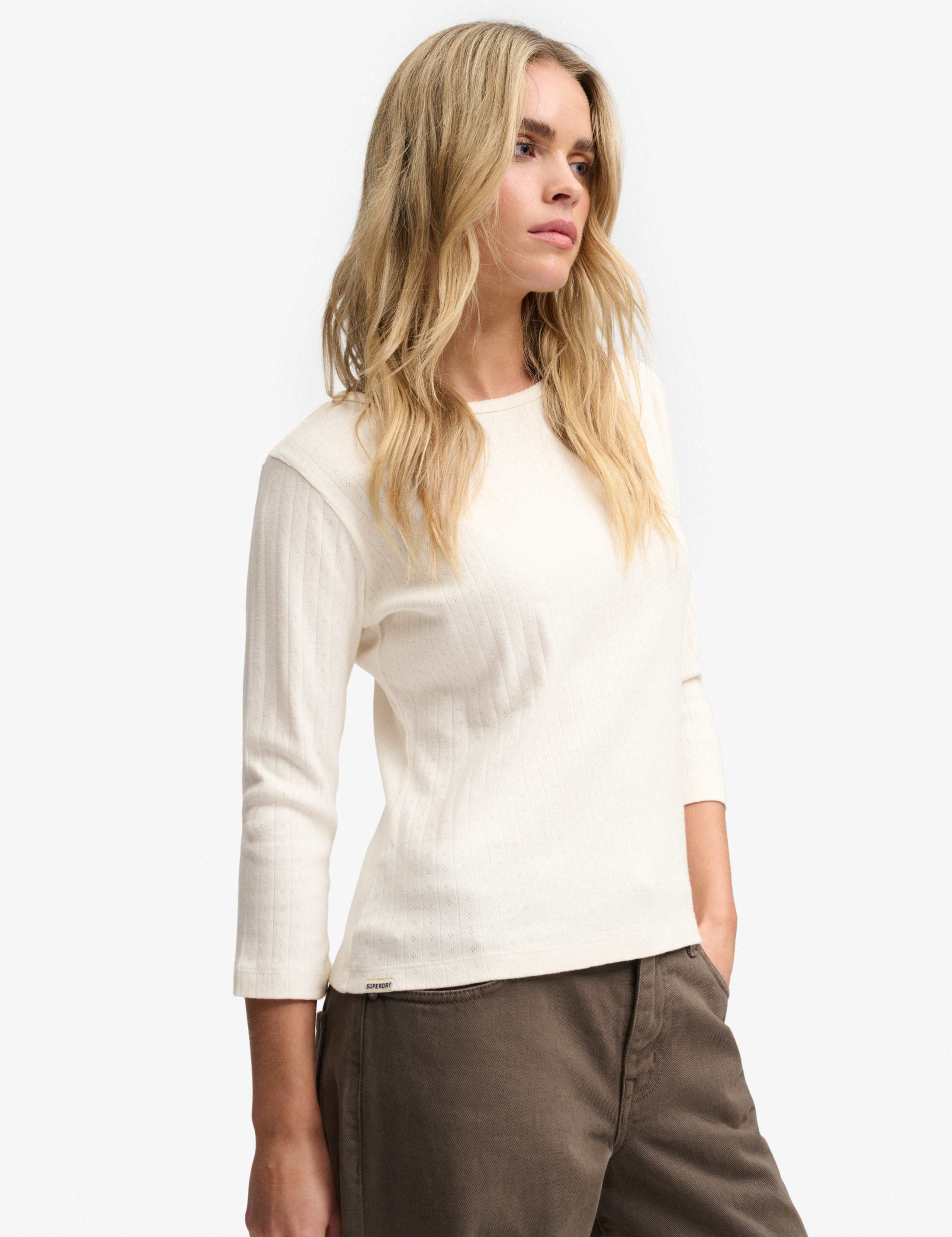 Pure Cotton Pointelle Top 6 of 7