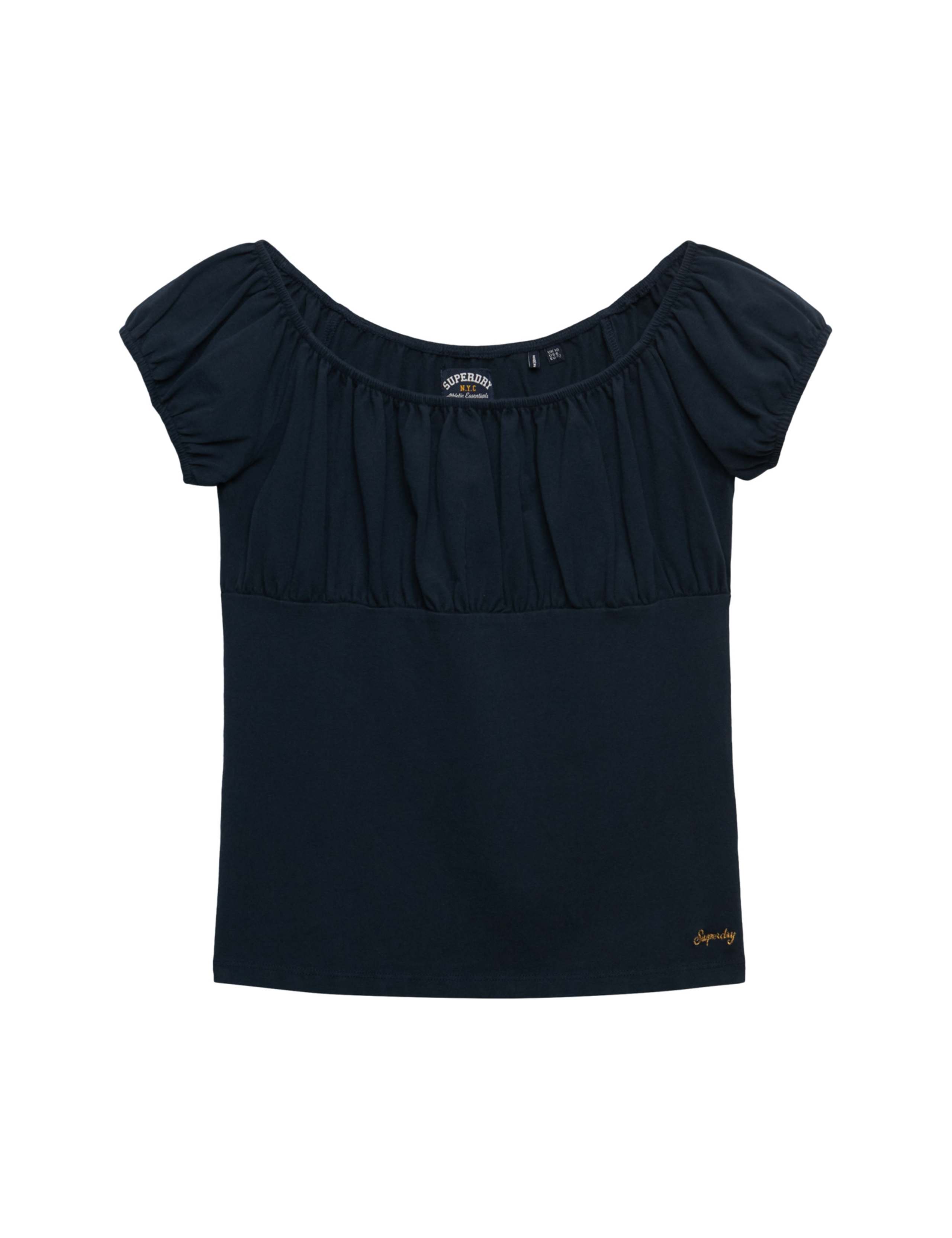 Pure Cotton Ruched Cap Sleeve Top 2 of 6