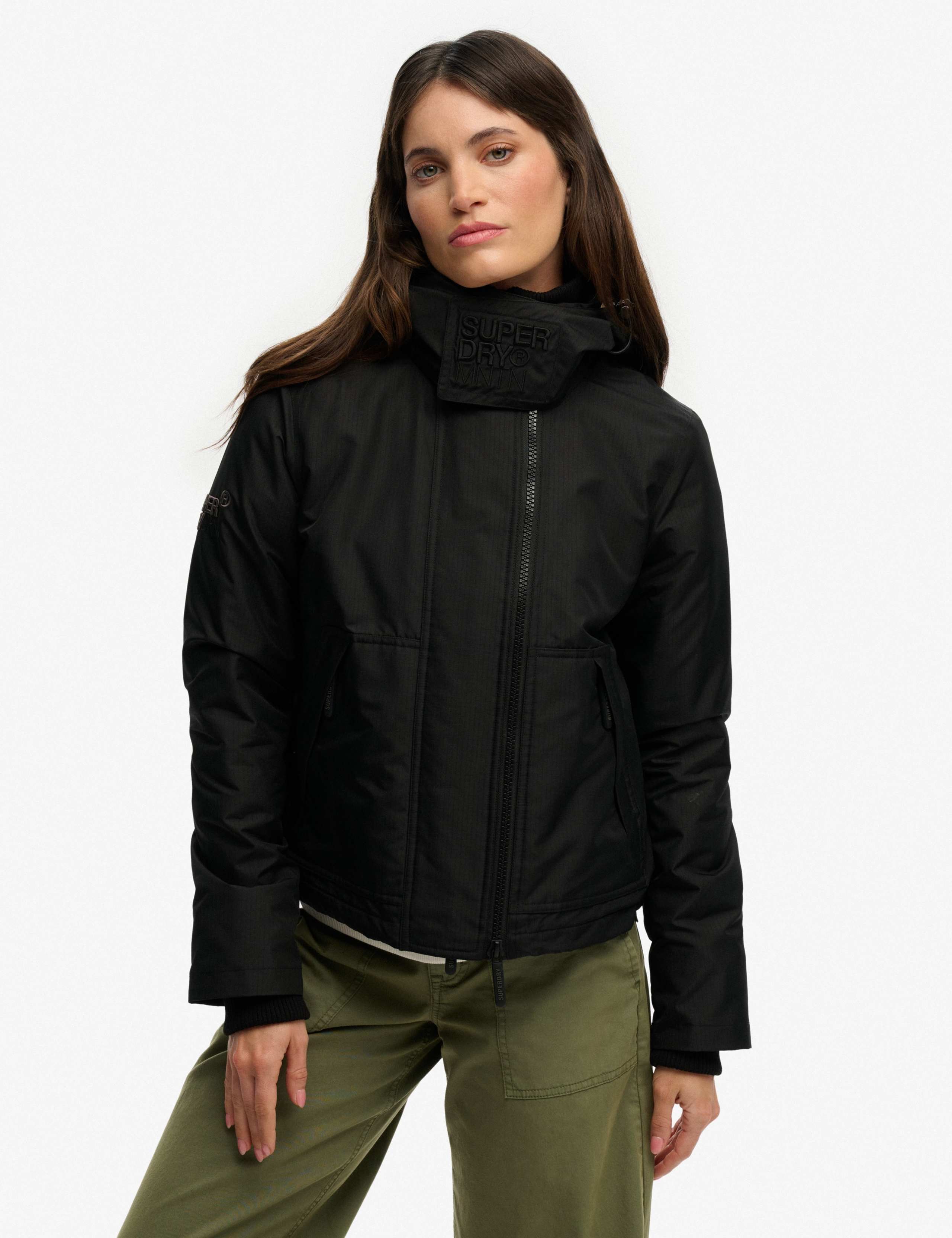 Water Repellent Hooded Relaxed Jacket 1 of 8