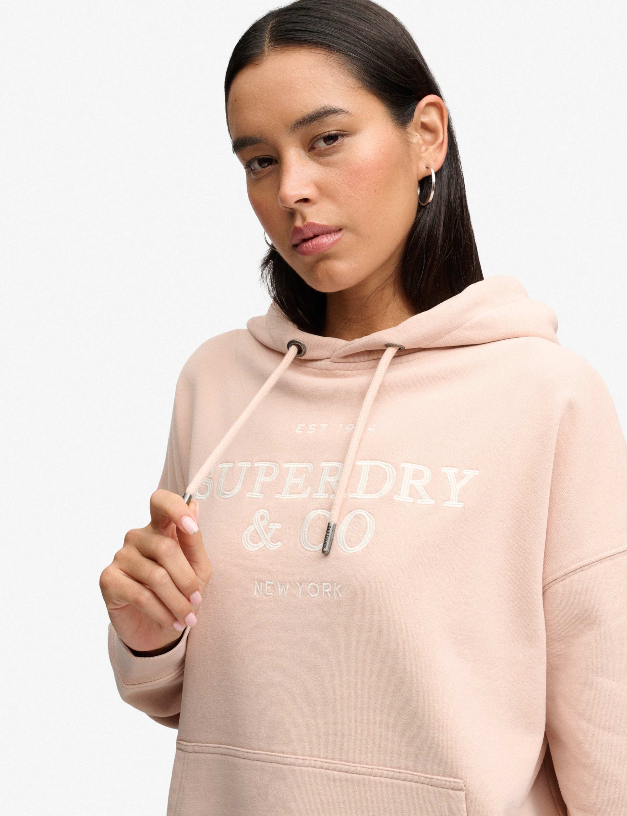 Cotton Rich Embroidered Oversized Hoodie 5 of 6
