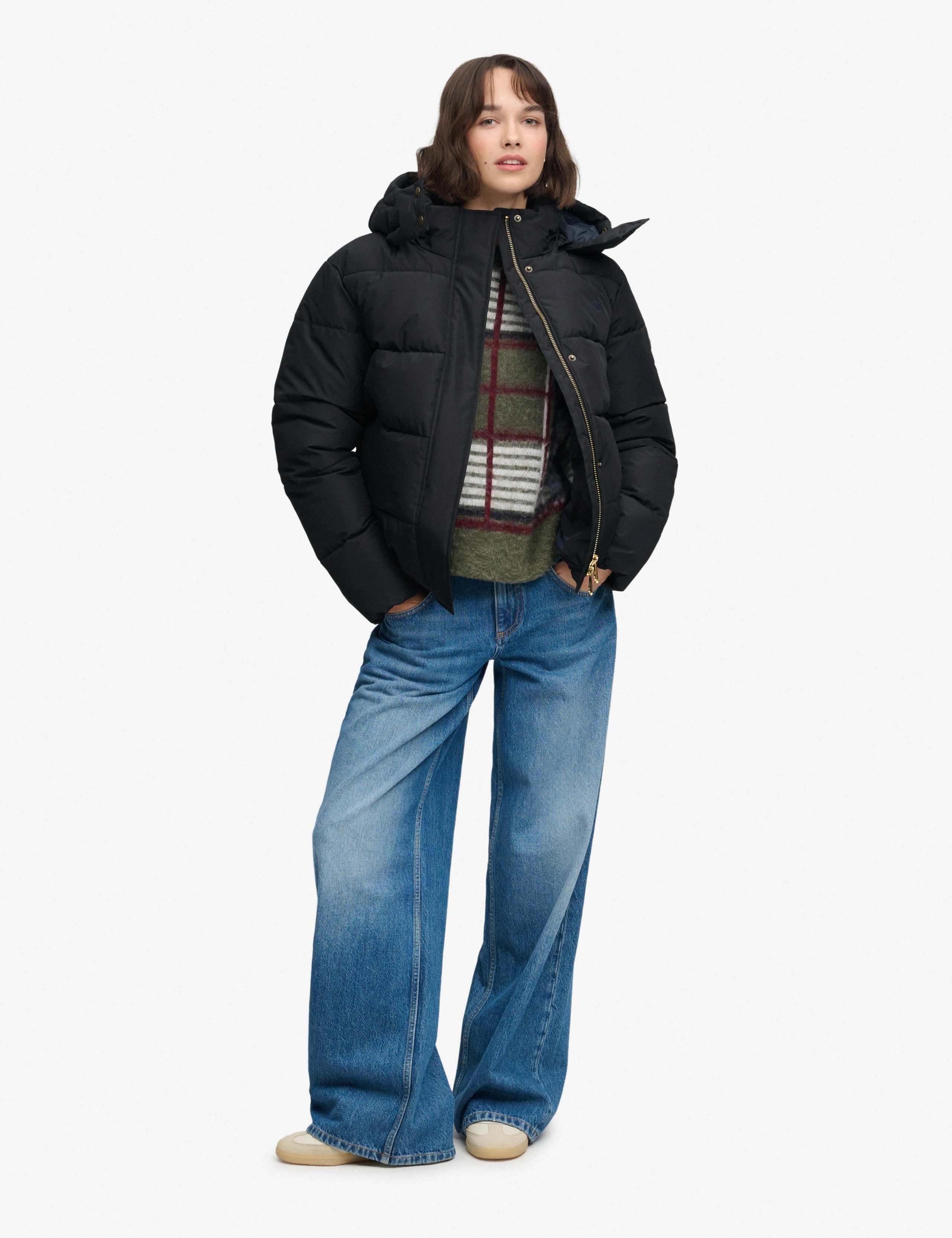 Water Resistant Hooded Relaxed Puffer Jacket 3 of 8