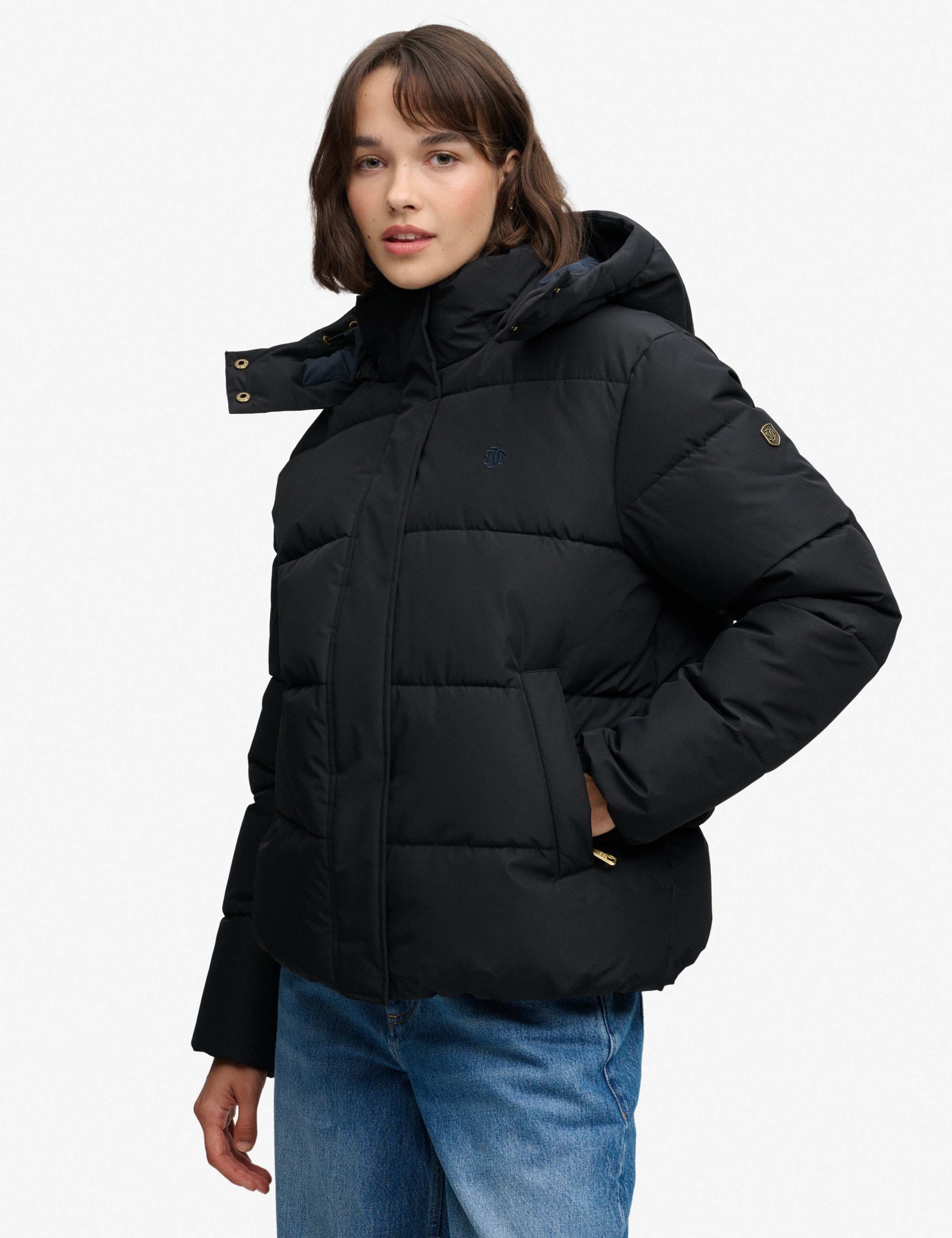 Water Resistant Hooded Relaxed Puffer Jacket 5 of 8