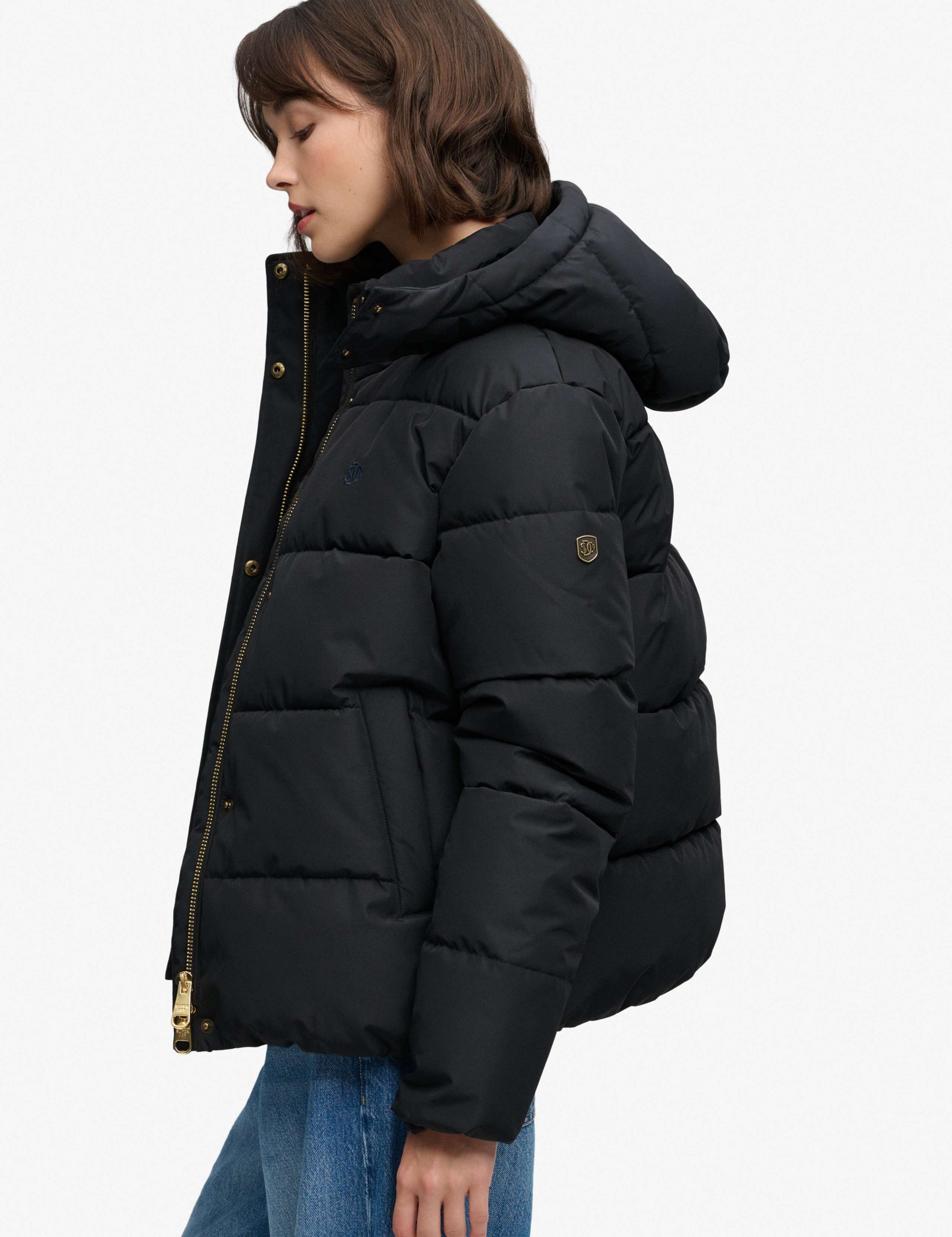 Water Resistant Hooded Relaxed Puffer Jacket 6 of 8