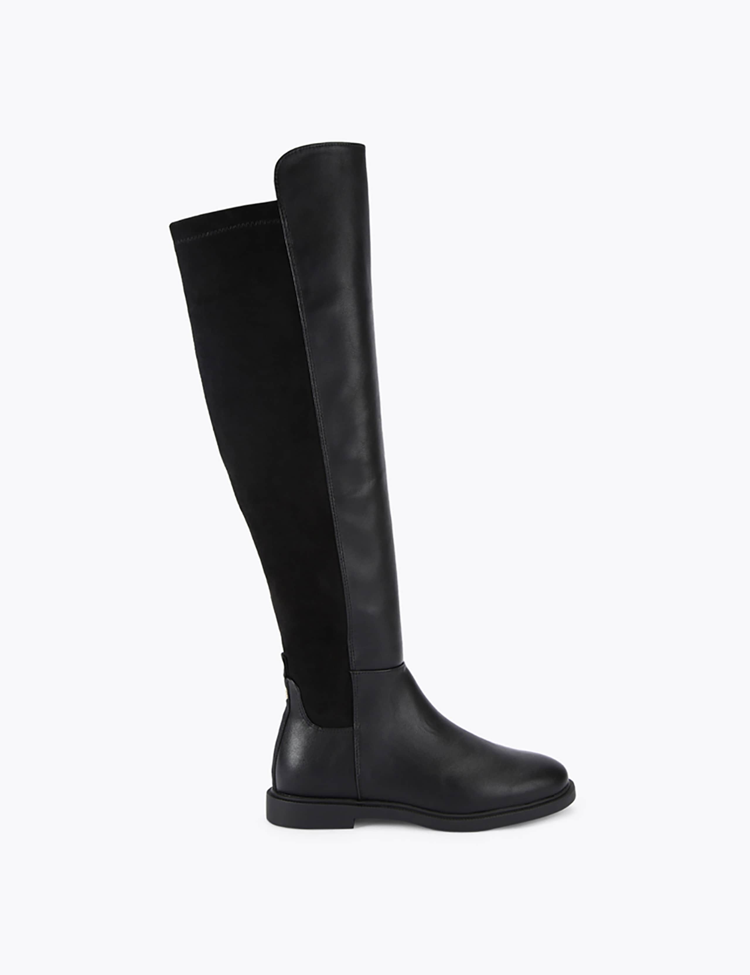 Faux Suede Flat Knee High Boots 2 of 5