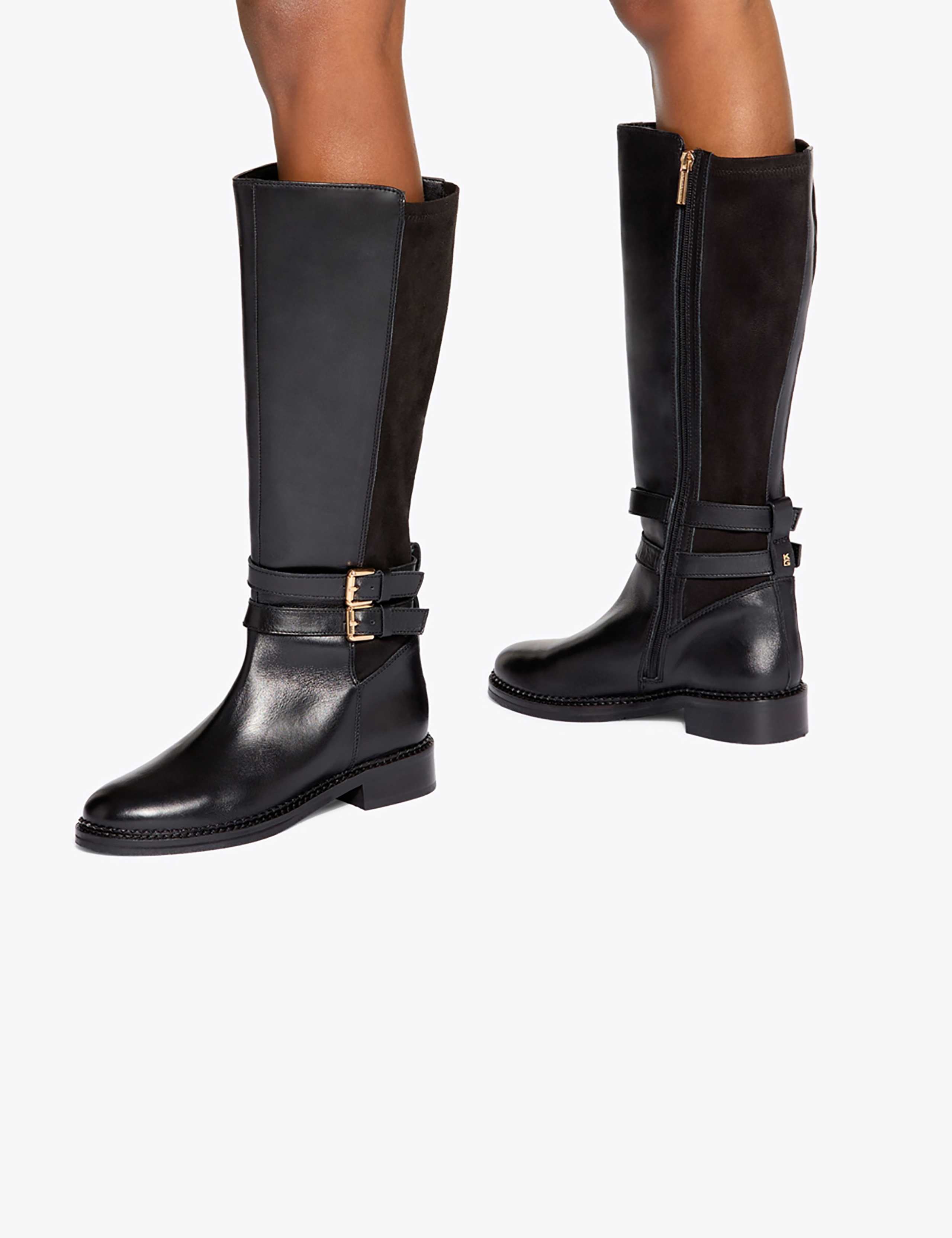 Trying Knee High Boot 1 of 5
