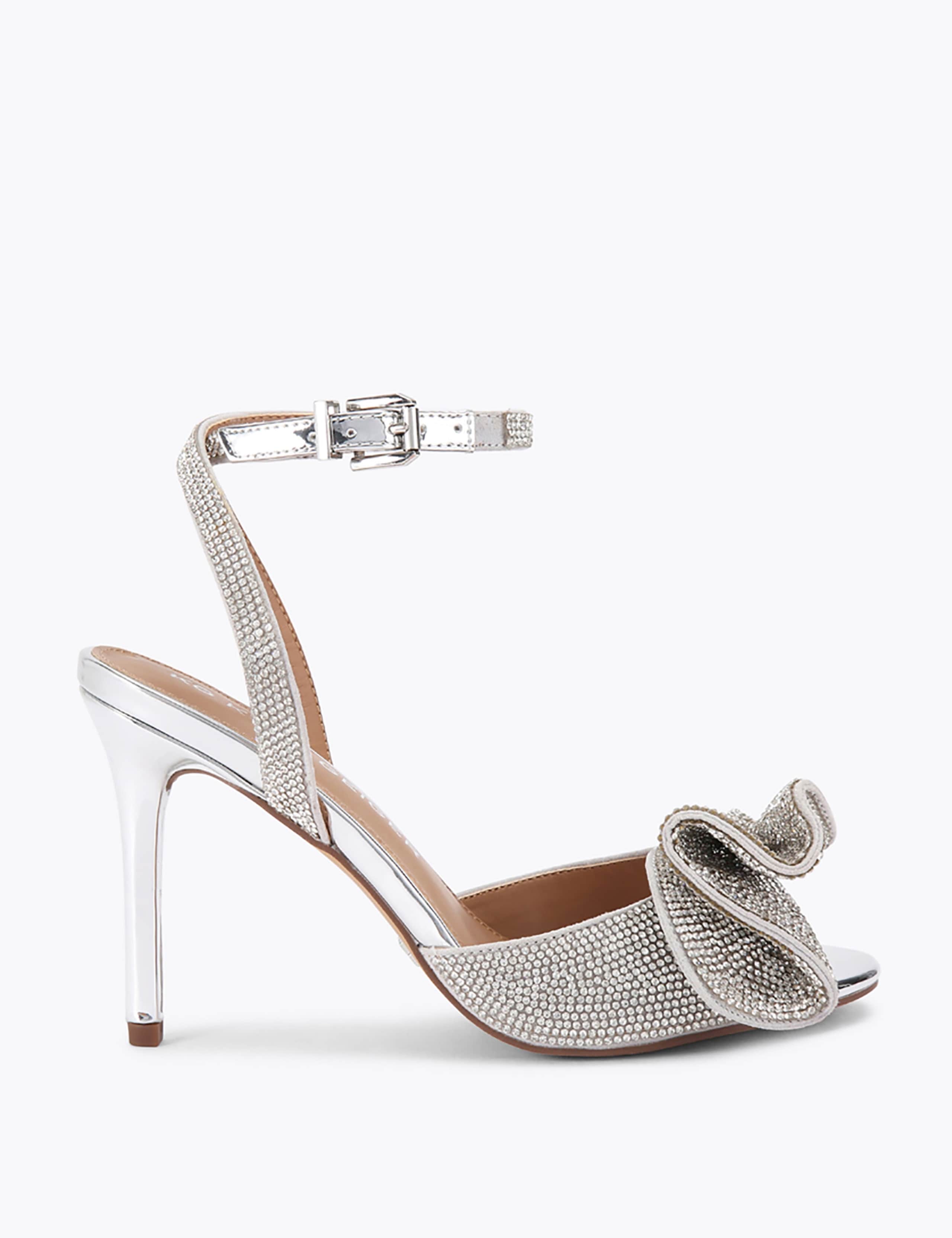 Sparkle Ankle Strap Stiletto Heel Sandals 2 of 5