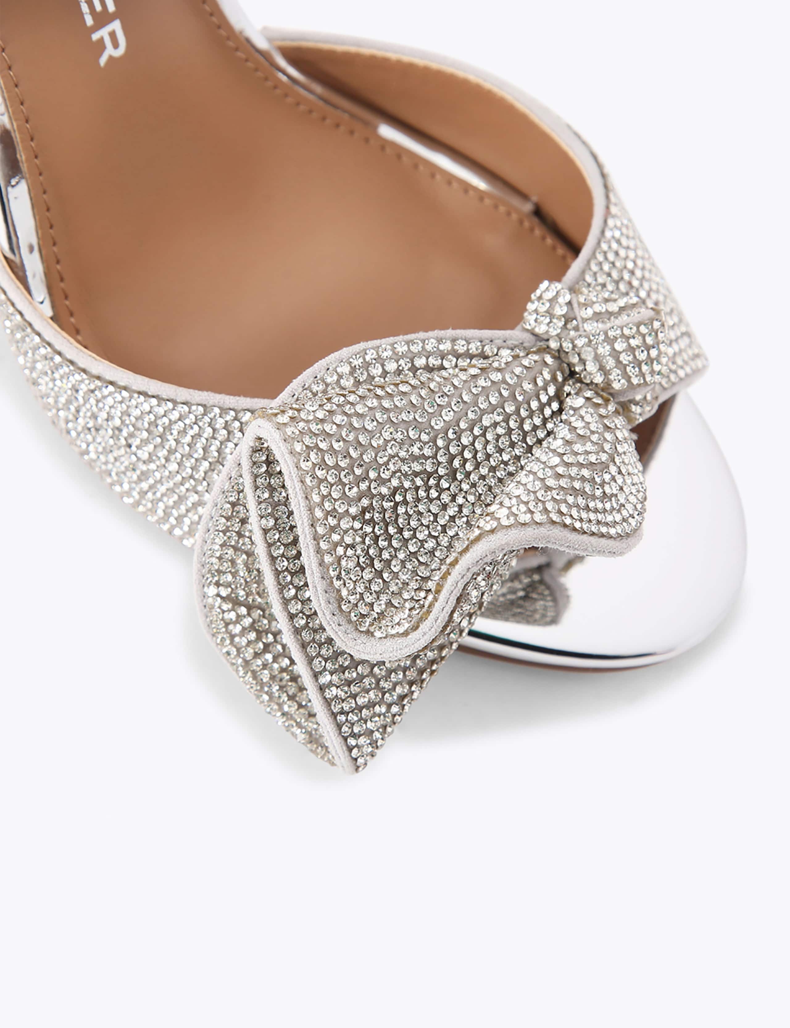 Sparkle Ankle Strap Stiletto Heel Sandals 4 of 5
